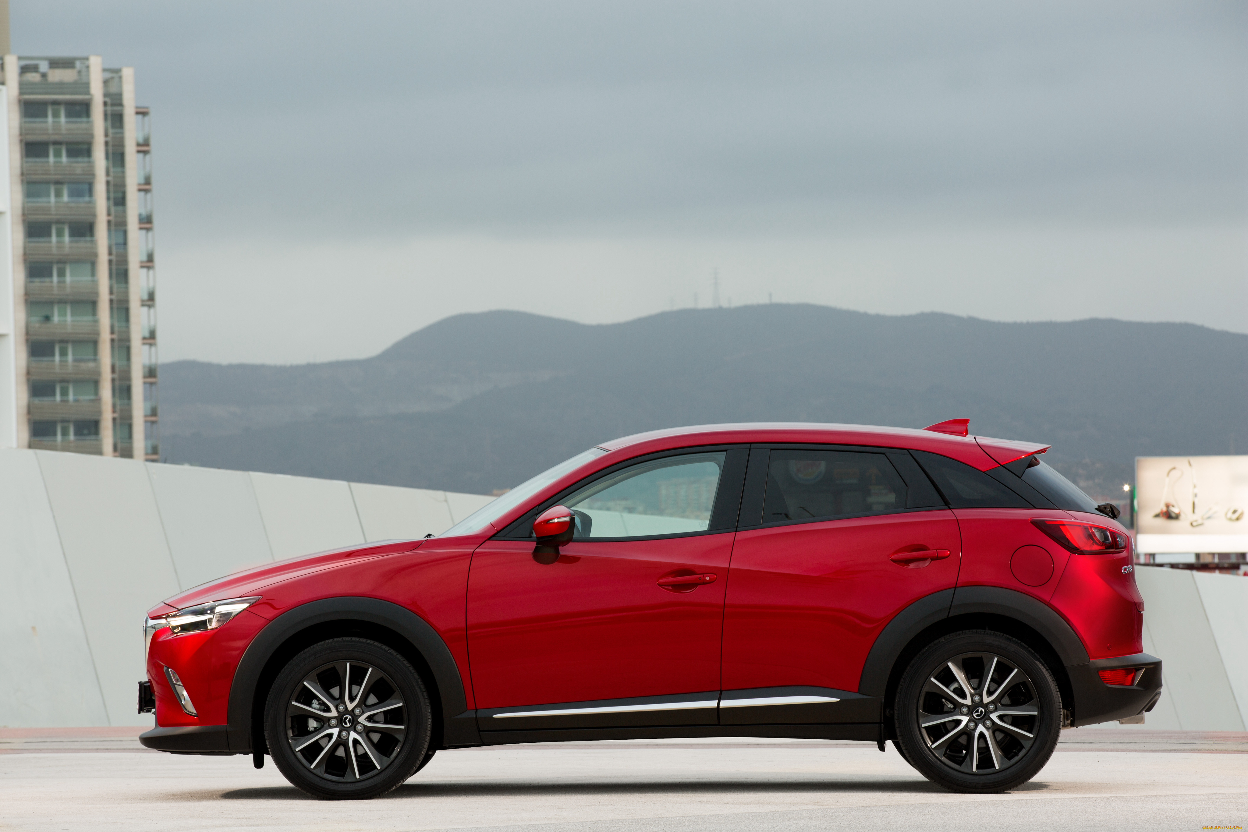 автомобили, mazda, cx-3, '2015г, красный