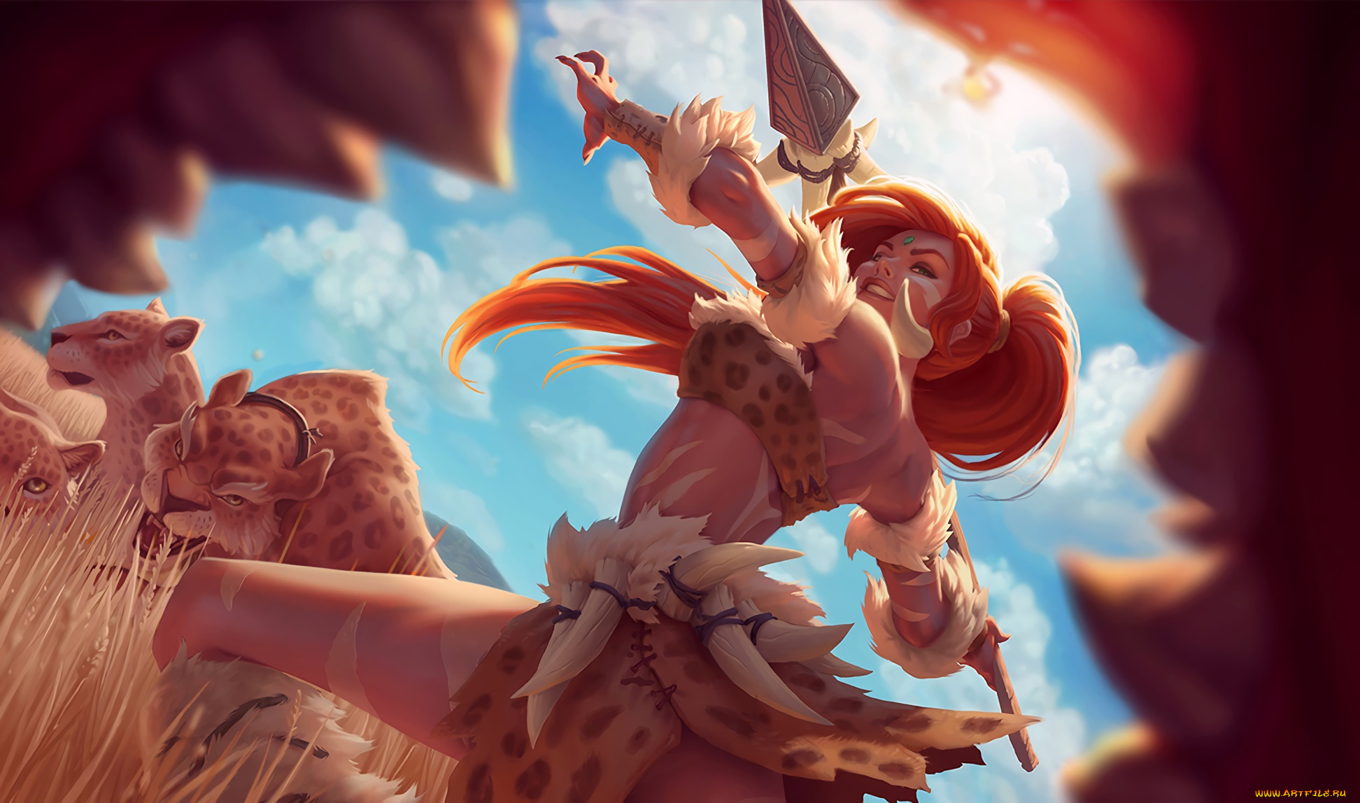 видео, игры, league, of, legends, персонаж, nidalee