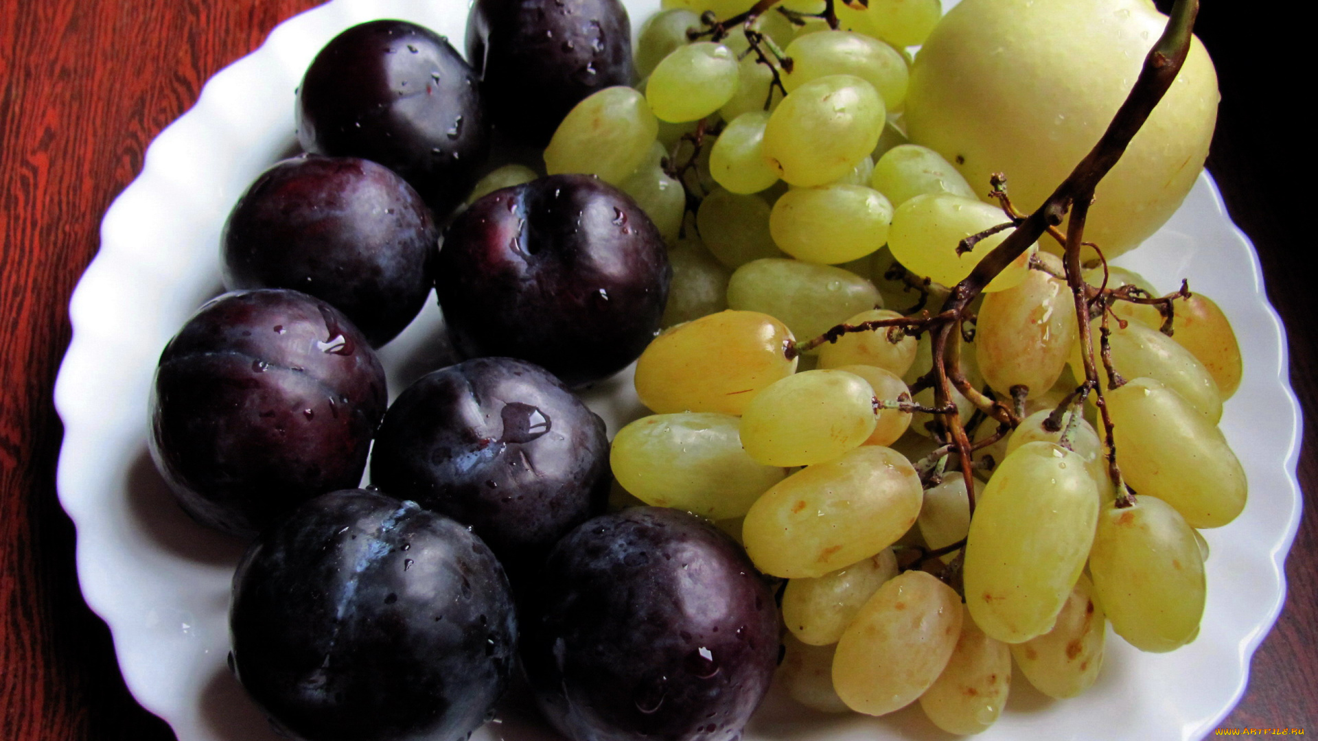 еда, фрукты, , ягоды, сливы, виноград