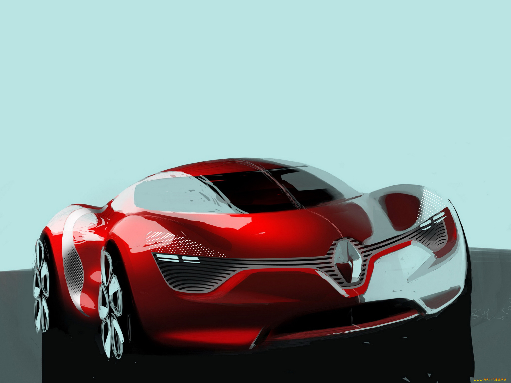 renault, dezir, concept, 2010, автомобили, рисованные