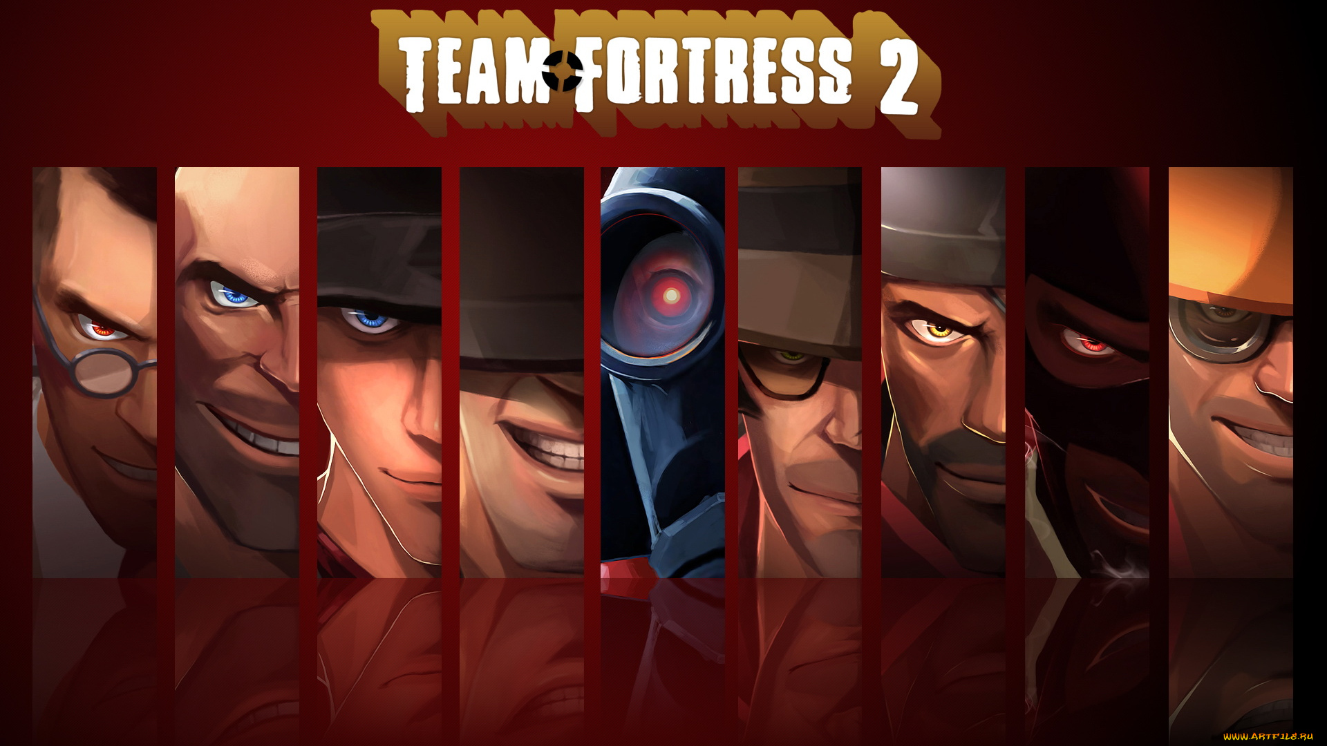 team, fortress, видео, игры, лица