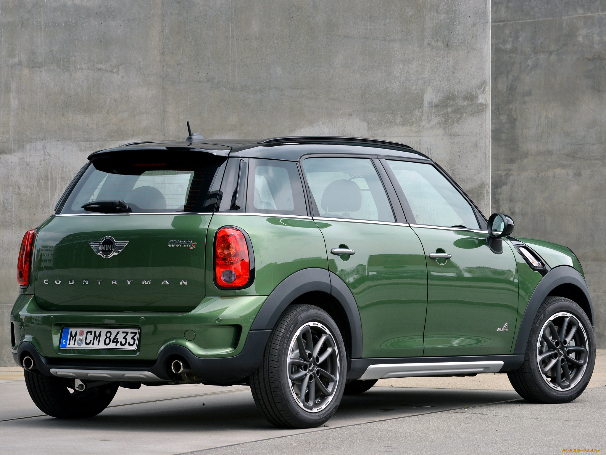 автомобили, mini, зеленый, 2014г, r60, cooper, s, countryman