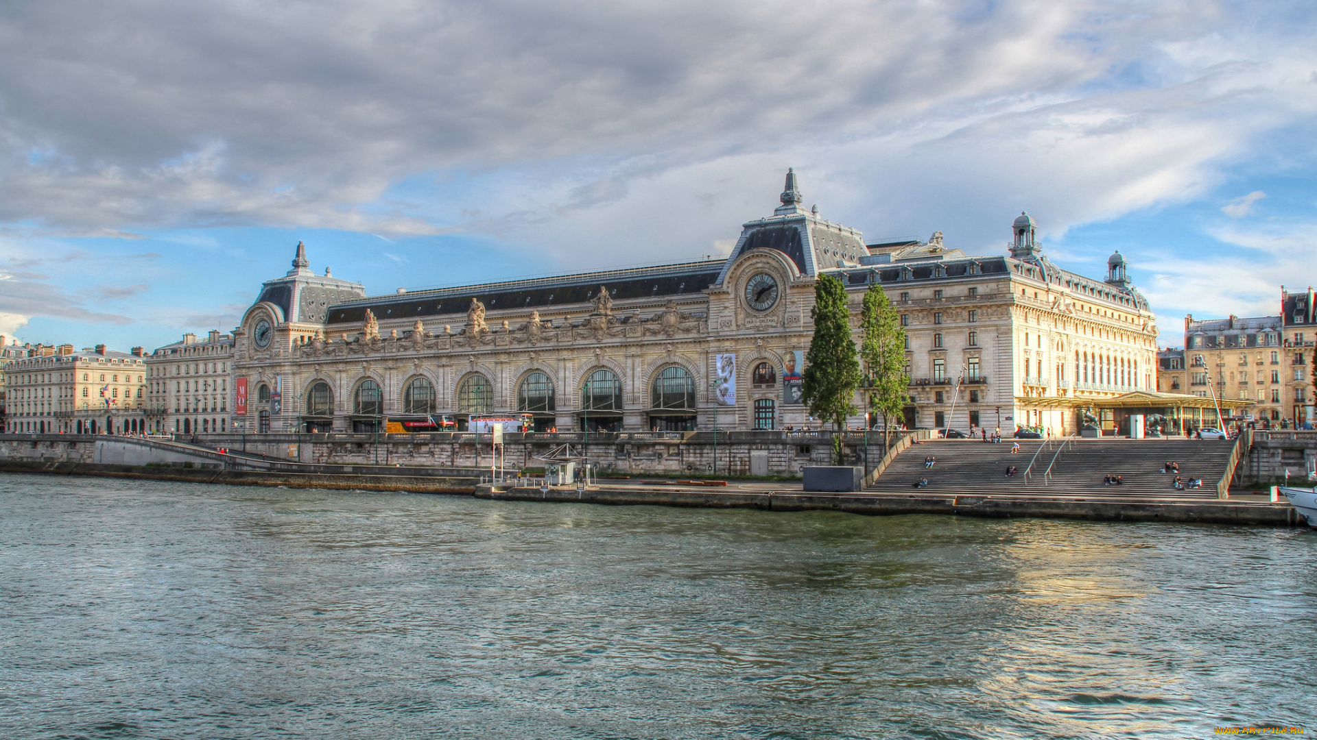 mus&, 233, e, d`orsay, in, paris, города, париж, , франция, набережная, река, дворец