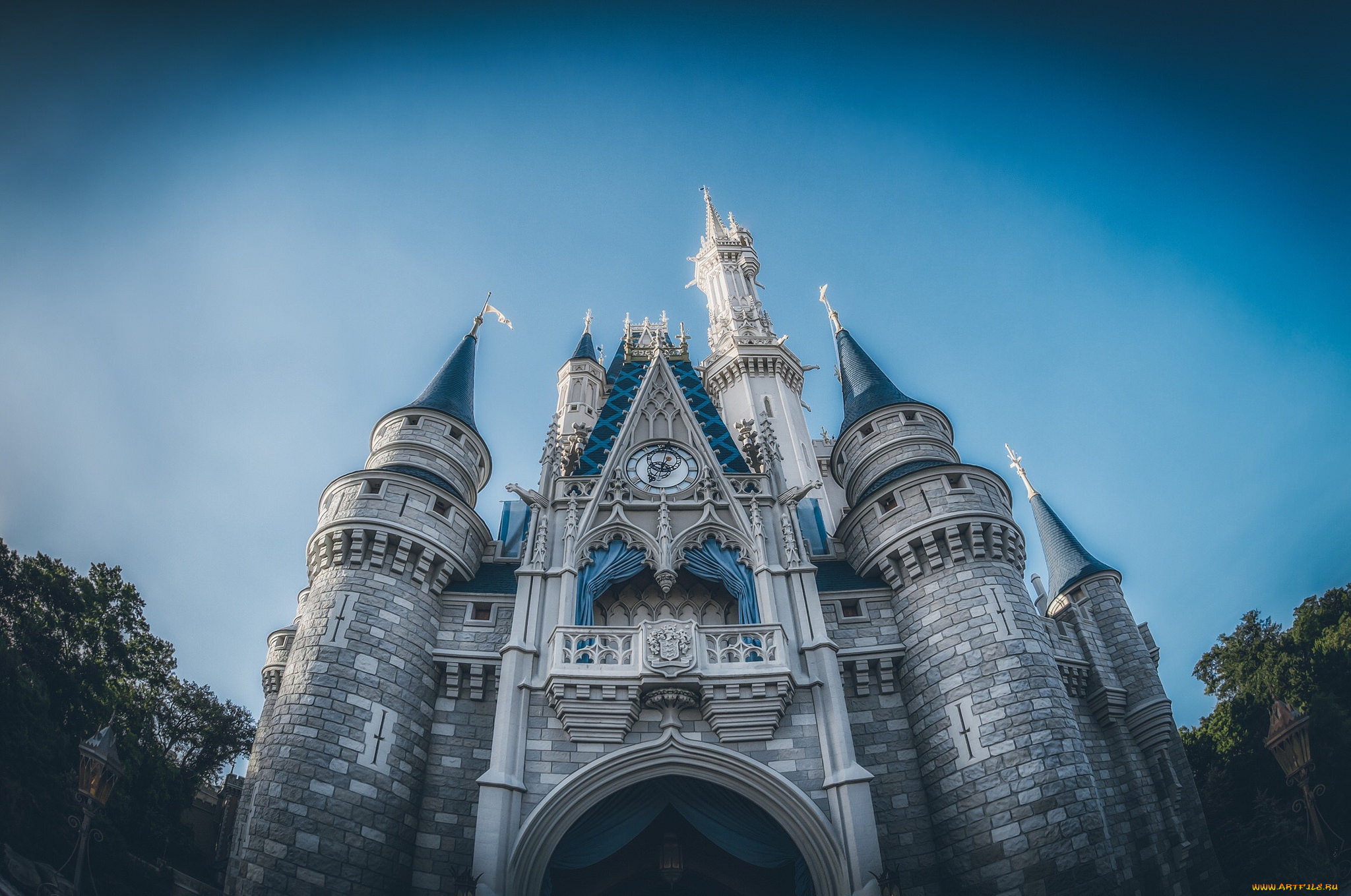 cinderella, castle, города, диснейленд, замок