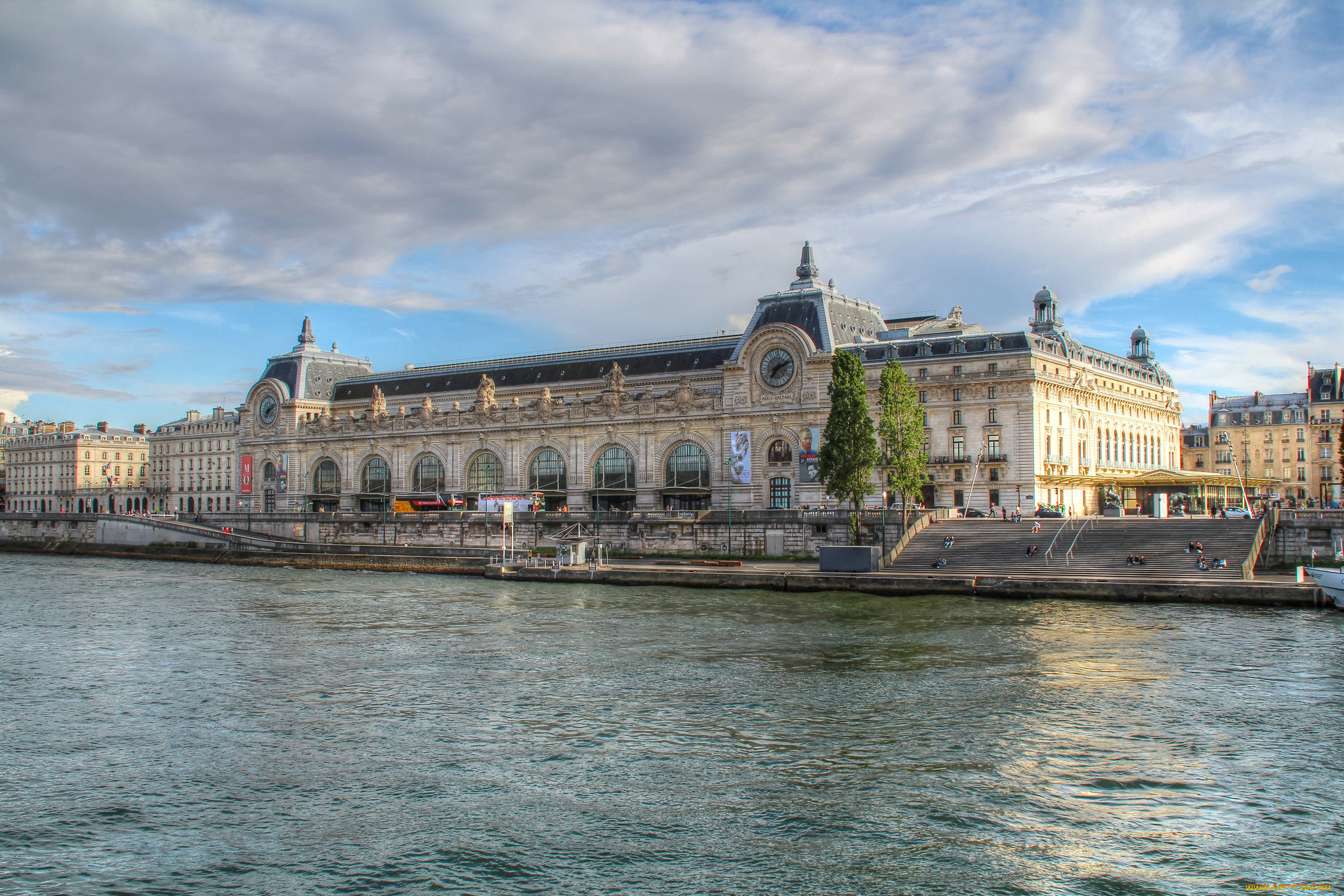 mus&, 233, e, d`orsay, in, paris, города, париж, , франция, набережная, река, дворец