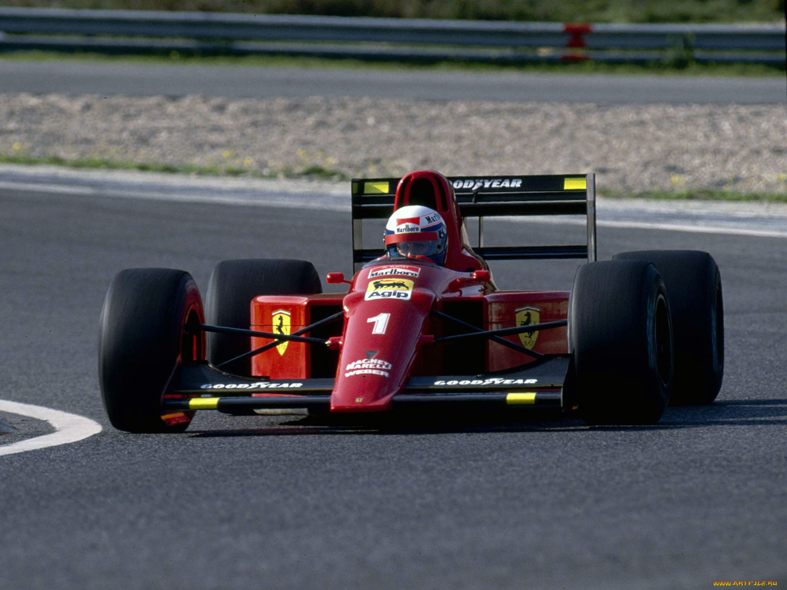 alain, prost, ferrari, f1, 90b, gp, france, paul, ricard, circuit, july, 8th, 1990, спорт, формула