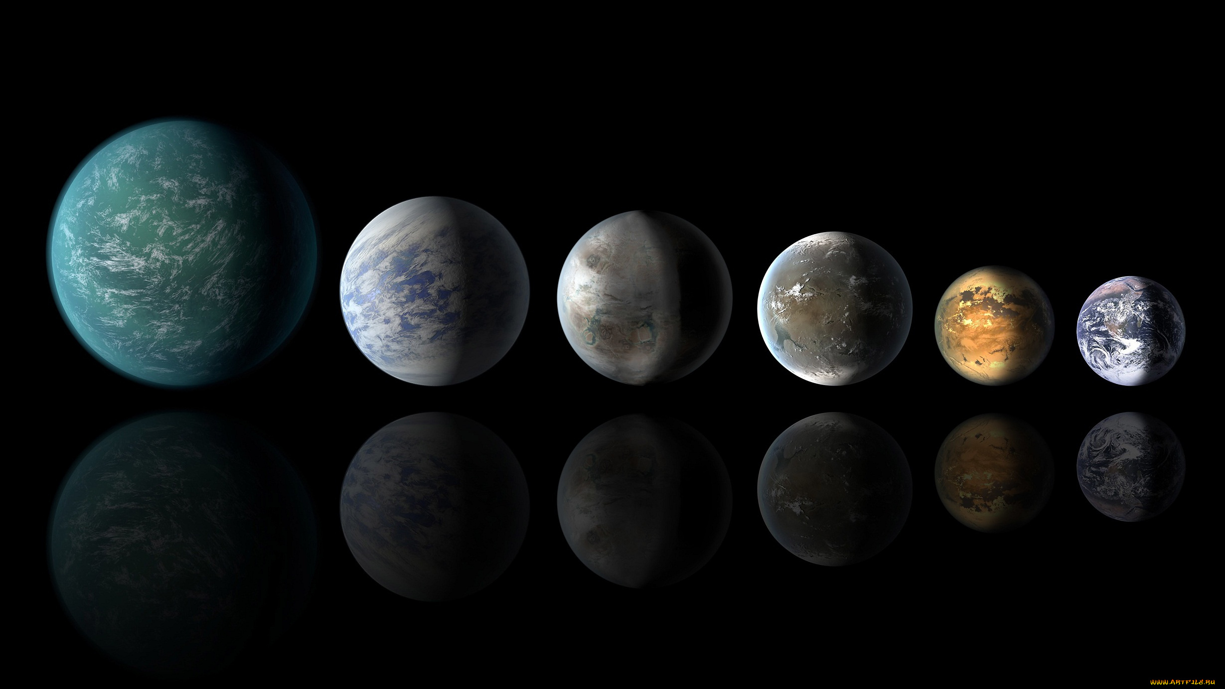 космос, арт, earth, nasa, kepler-22b, экзопланета, kepler-186f, kepler-62f, kepler-452b, kepler-69c, экзопланеты, земля, планета
