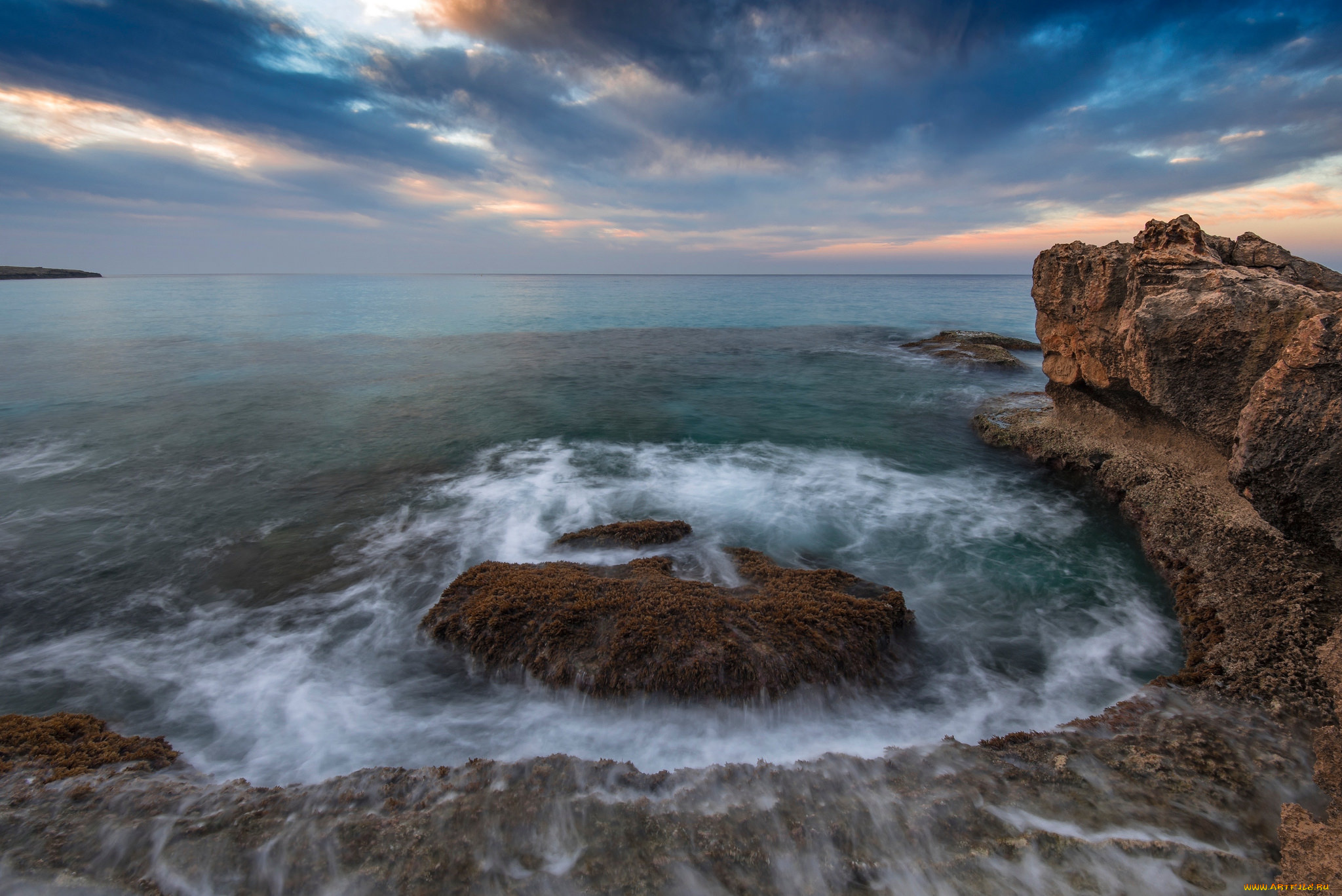 природа, побережье, море, берег