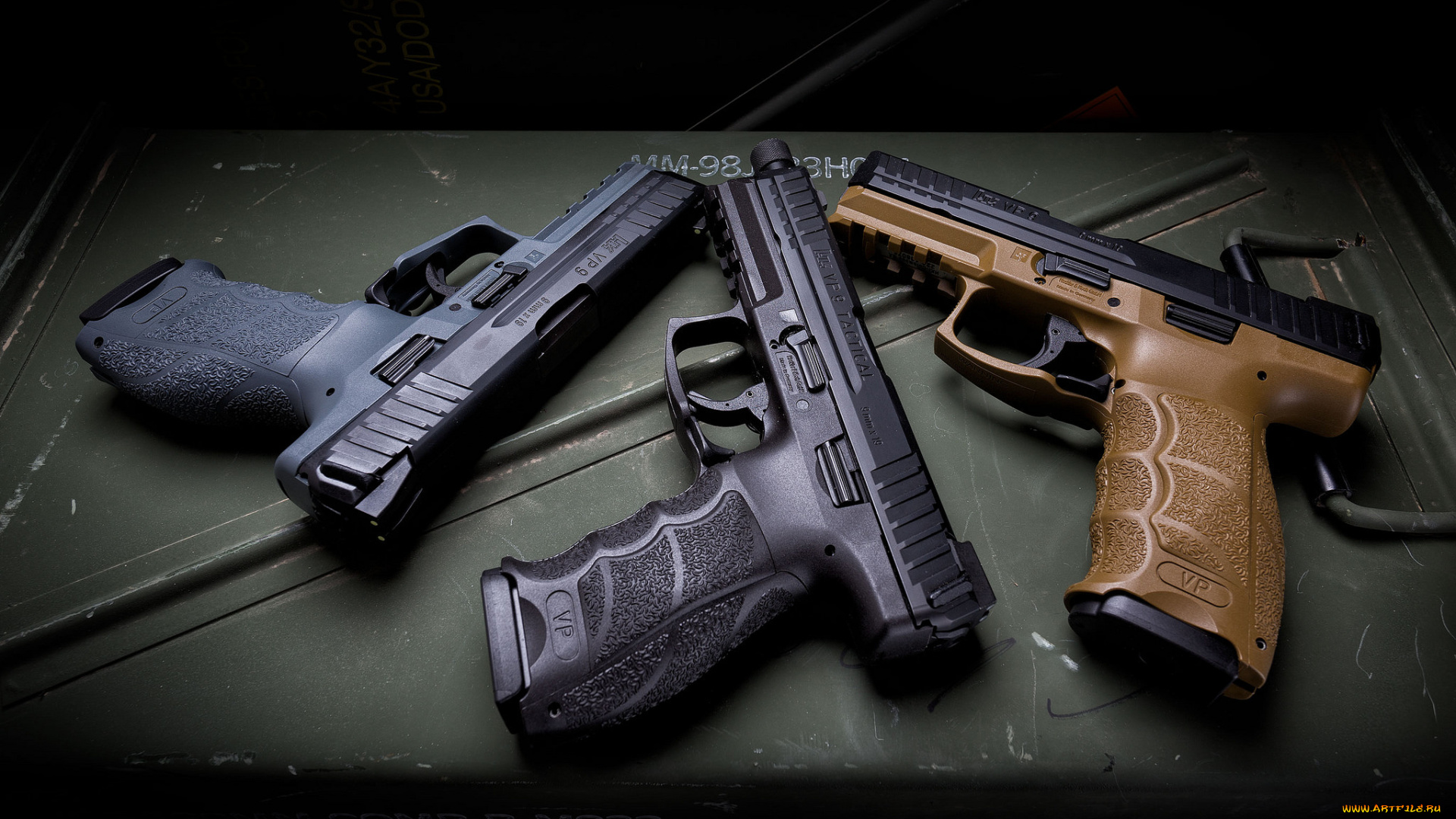 hk, vp9, fde, оружие, пистолеты, ствол