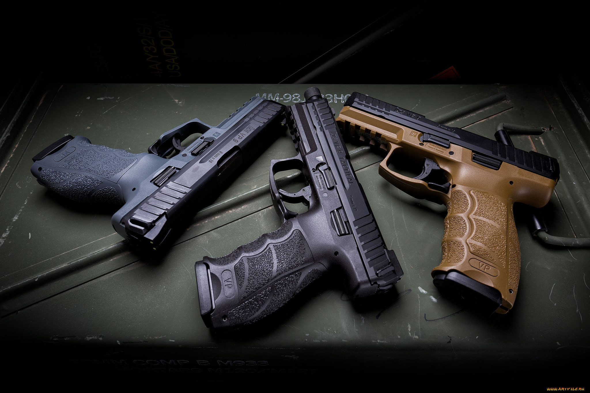 hk, vp9, fde, оружие, пистолеты, ствол