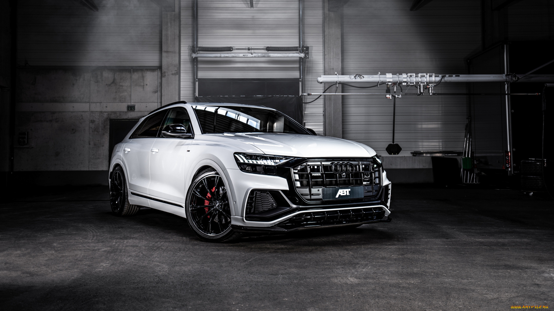 2019, abt, audi, q8, автомобили, audi, abt, 2019, универсал, белый, тюнинг, q8