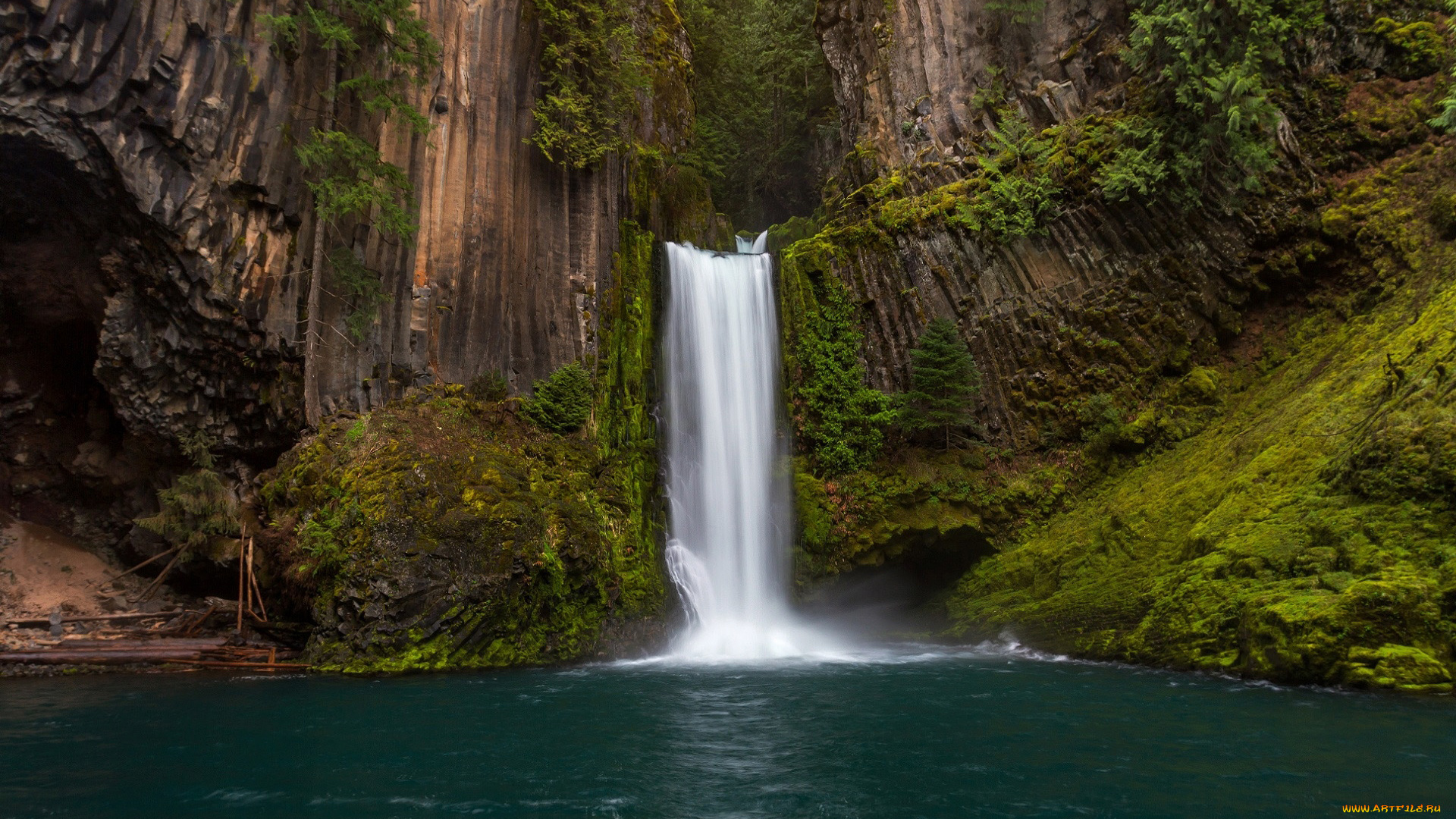 toketee, falls, oregon, природа, водопады, toketee, falls