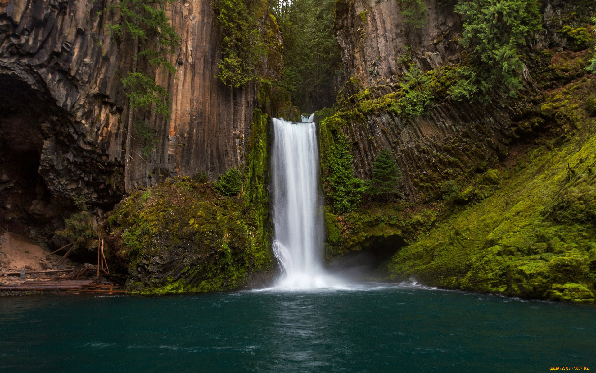 toketee, falls, oregon, природа, водопады, toketee, falls