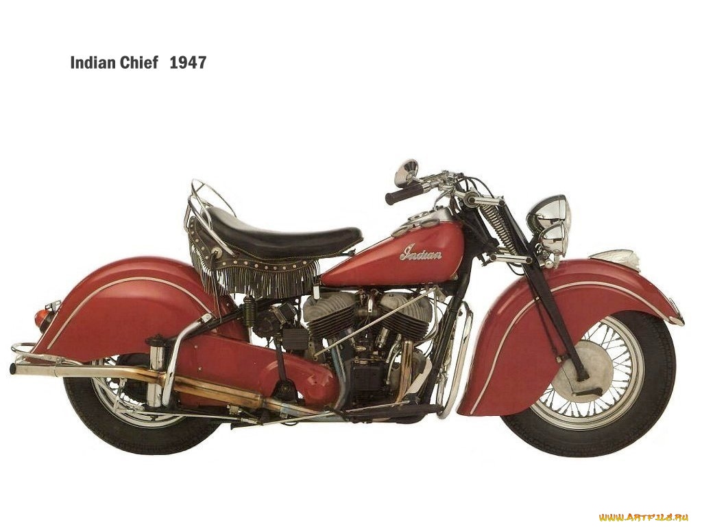 indian, chief, 1947, мотоциклы