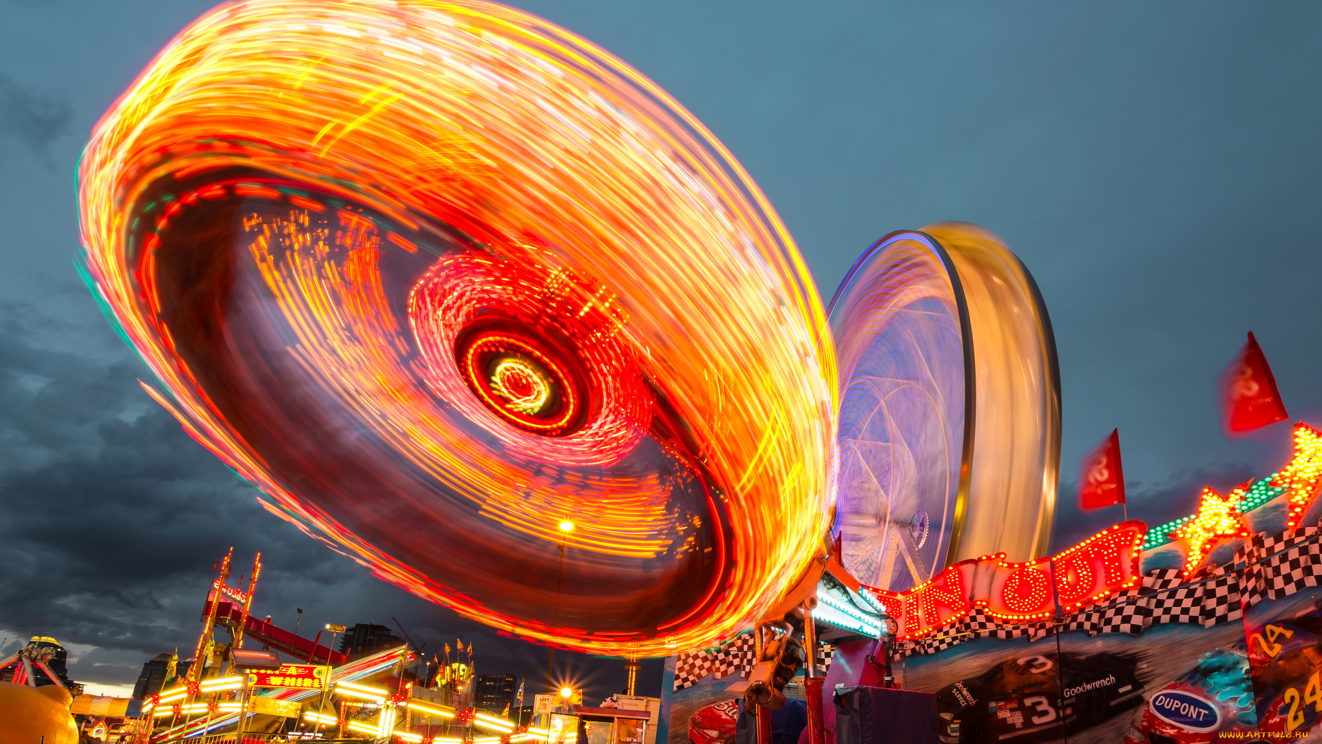 amusement, park, разное, карусели, качели, аттракционы, сша, indiana, north, webster