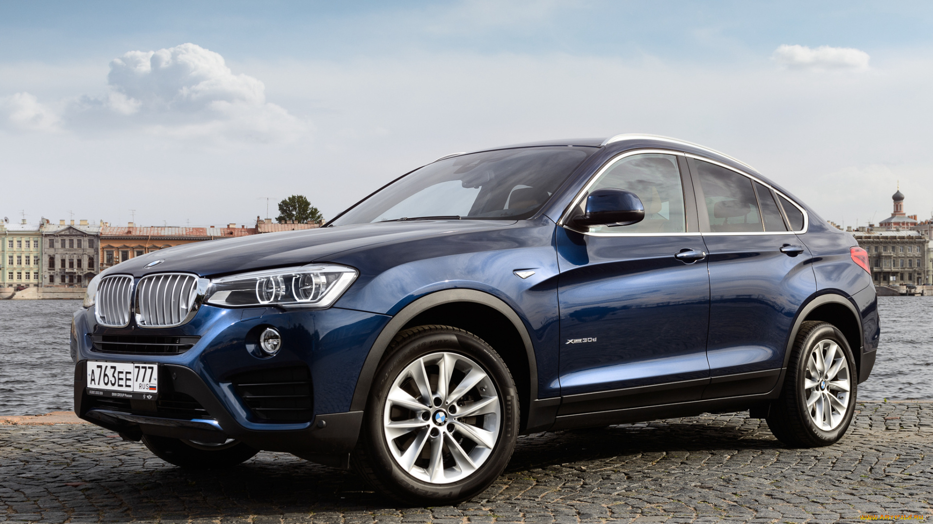 автомобили, bmw, f26, xdrive30d, x4, синий, 2014г