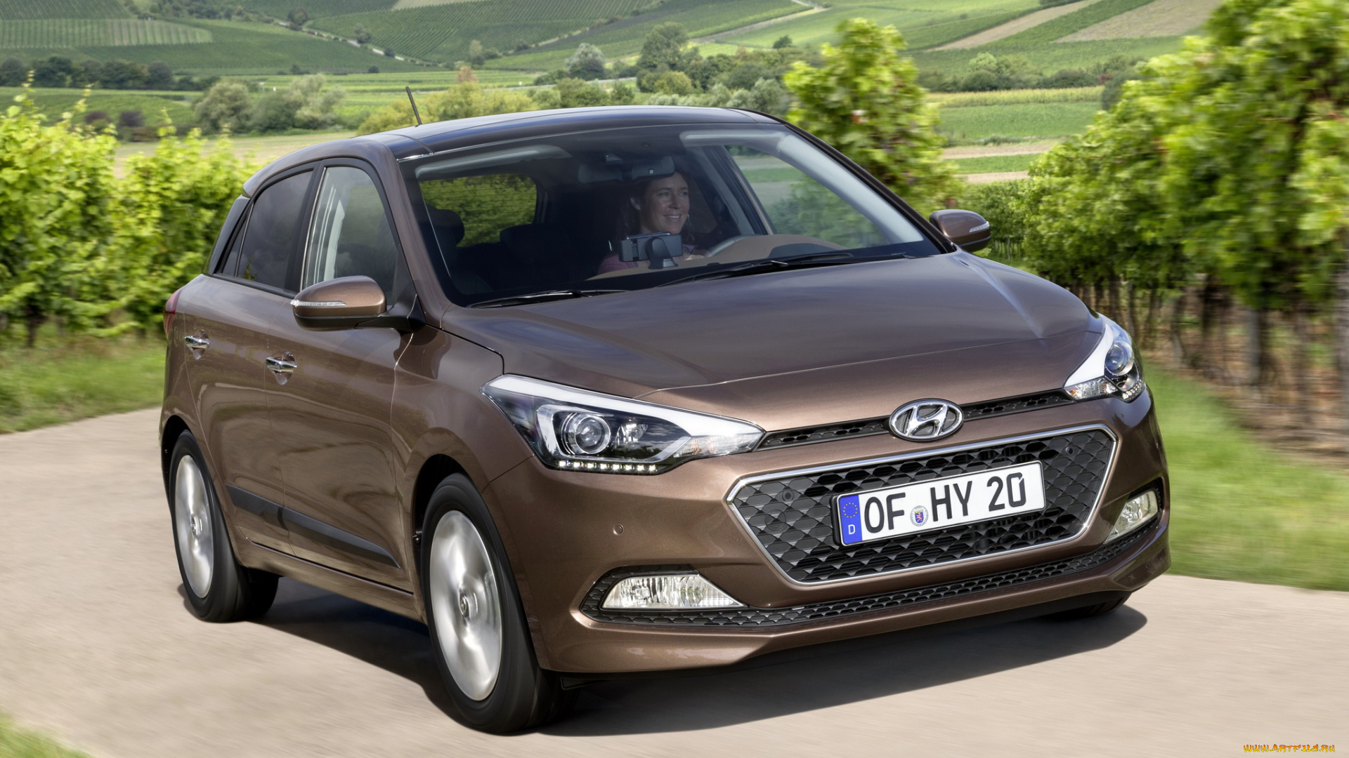 автомобили, hyundai, коричневый, ib, i20, 2014г