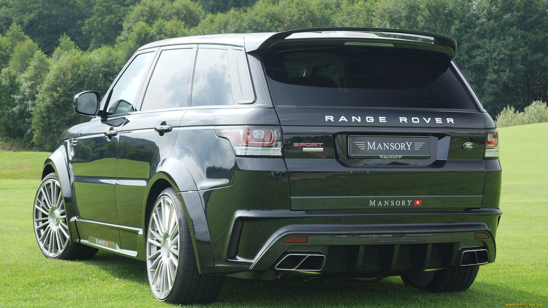 автомобили, range, rover, mansory, range, rover, sport, 2014г, темный