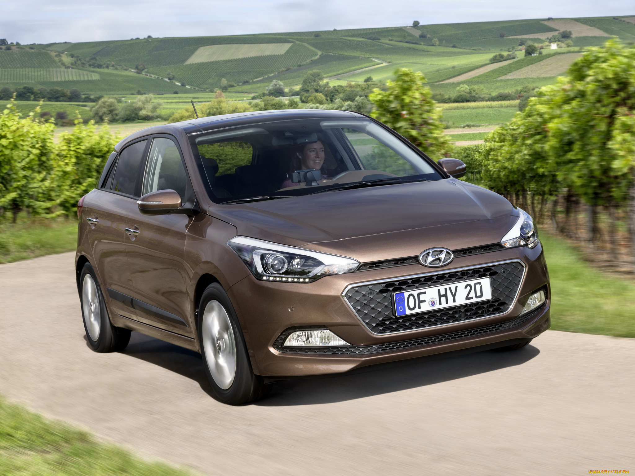 автомобили, hyundai, коричневый, ib, i20, 2014г