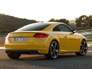 Картинка автомобили audi tt tfsi coupе 2-0 8s 2014г желтый