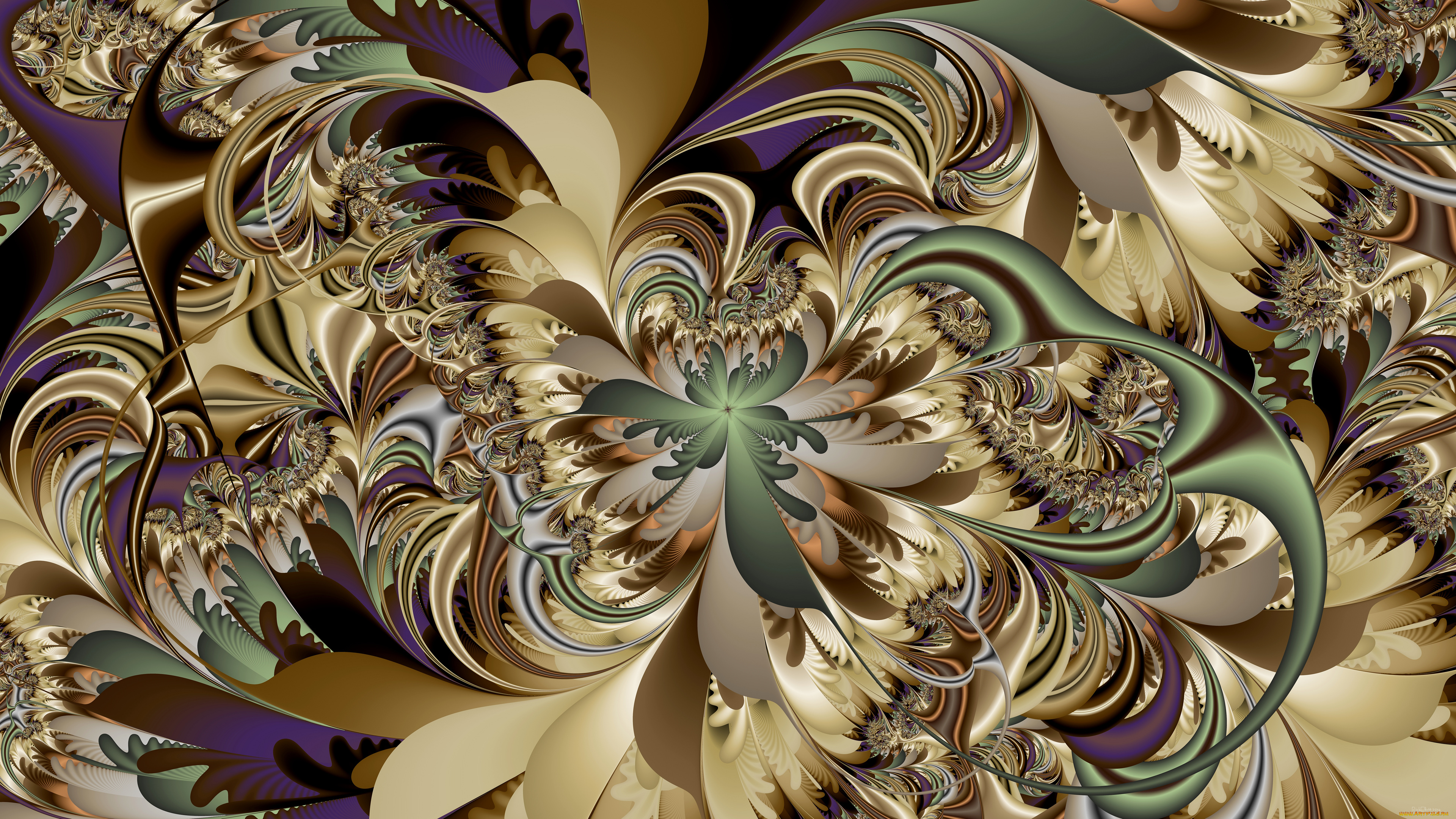 3д, графика, фракталы, , fractal, цвета, фон, узор