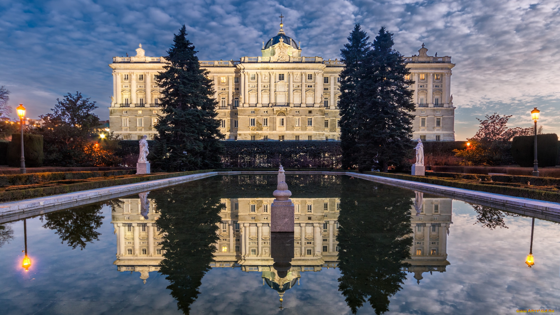 palacio, real, de, madrid, города, мадрид, , испания, простор