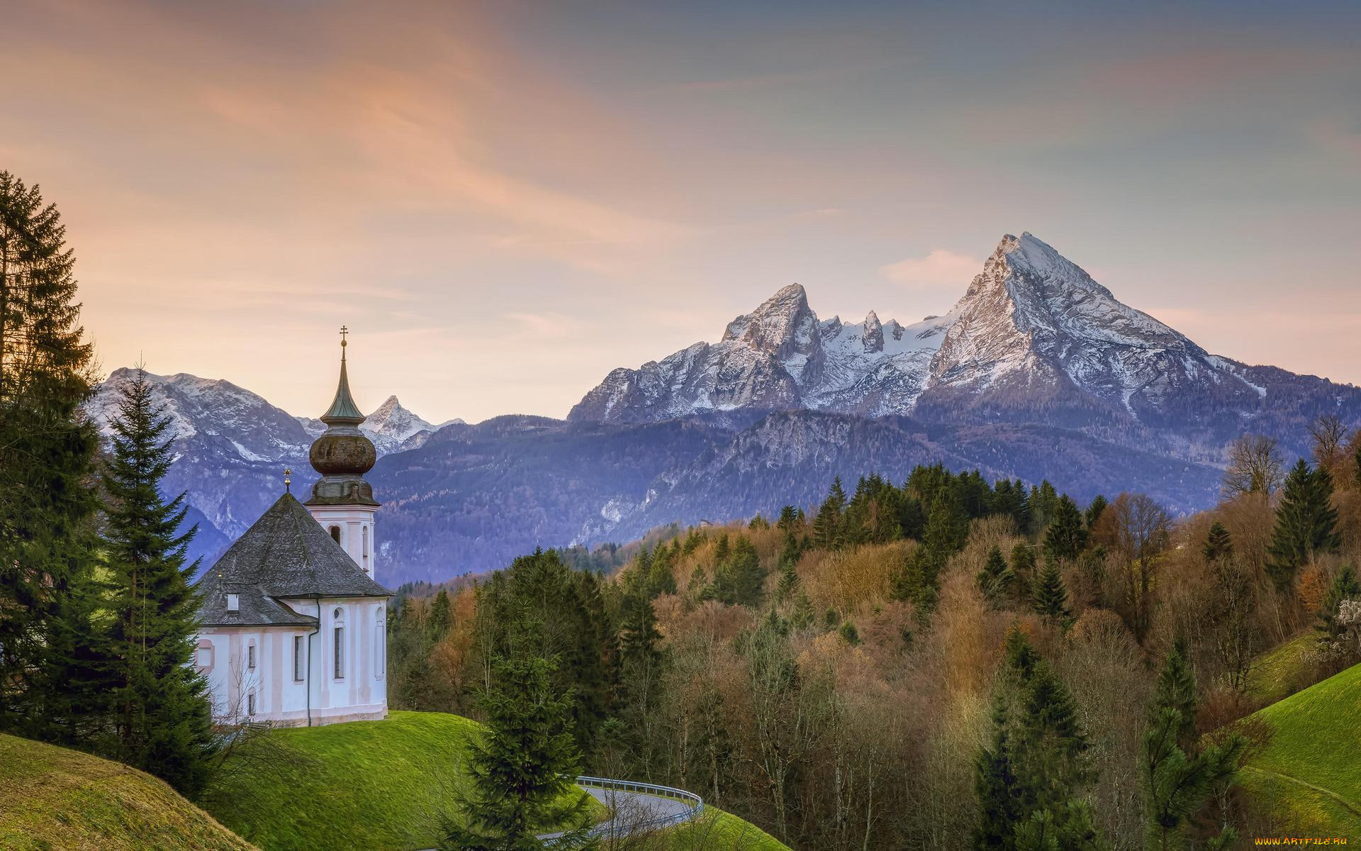 Maria Gern Church, Bavaria, Germany скачать