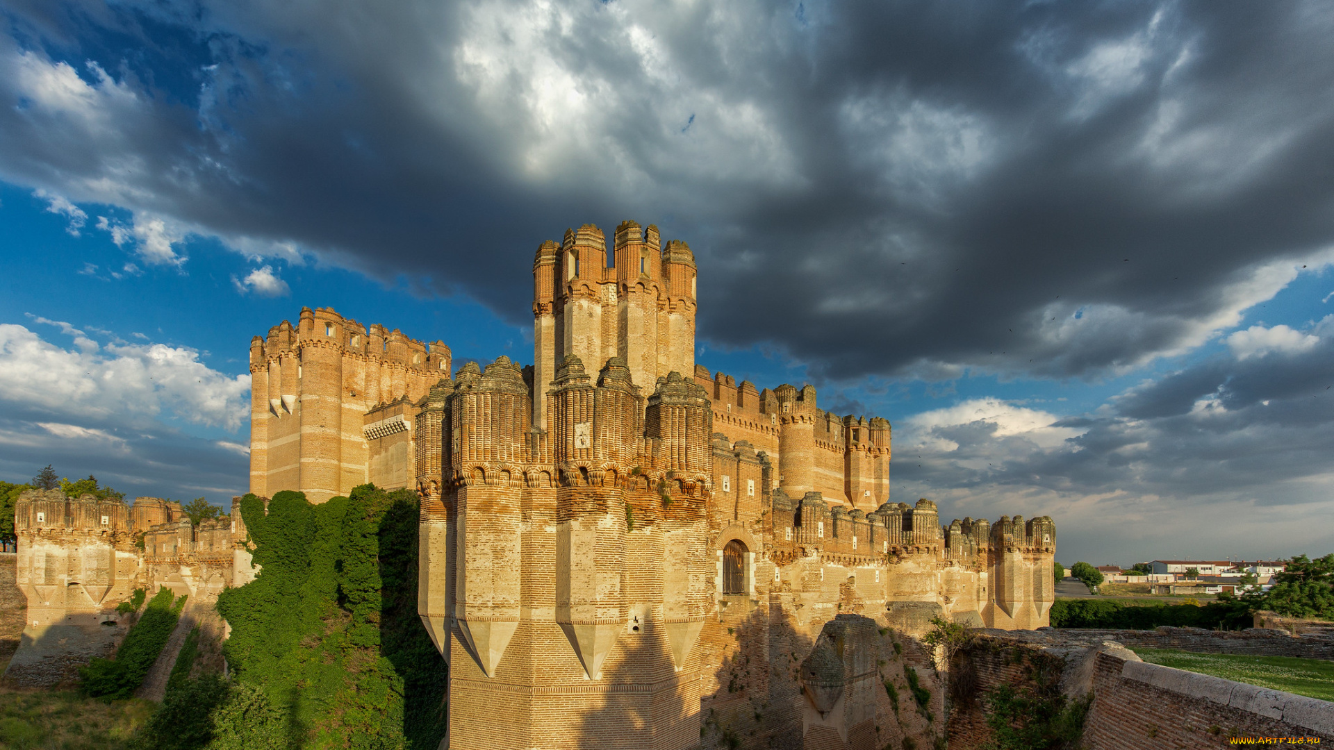 castillo, de, coca, города, замки, испании, простор