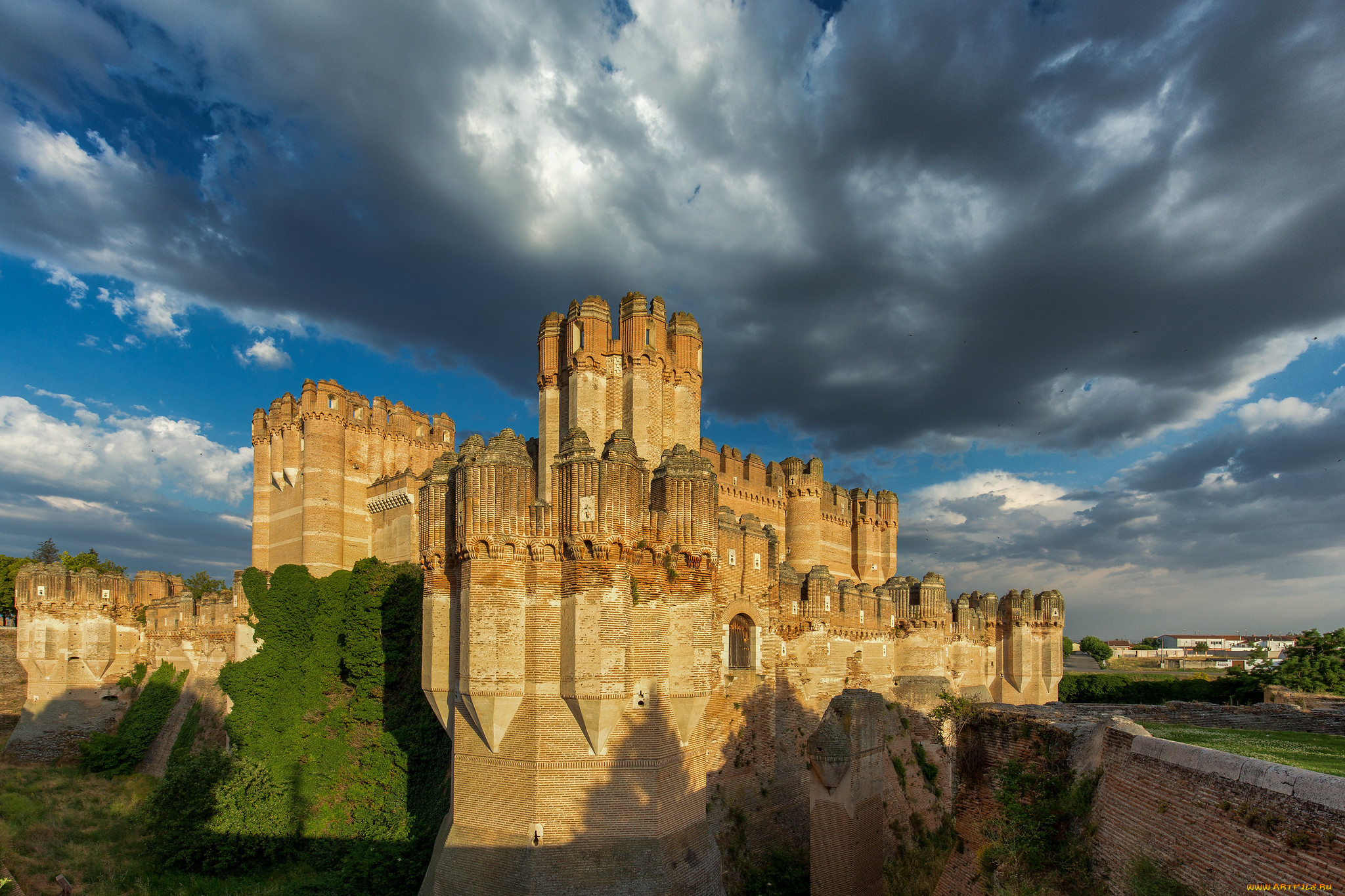 castillo, de, coca, города, замки, испании, простор