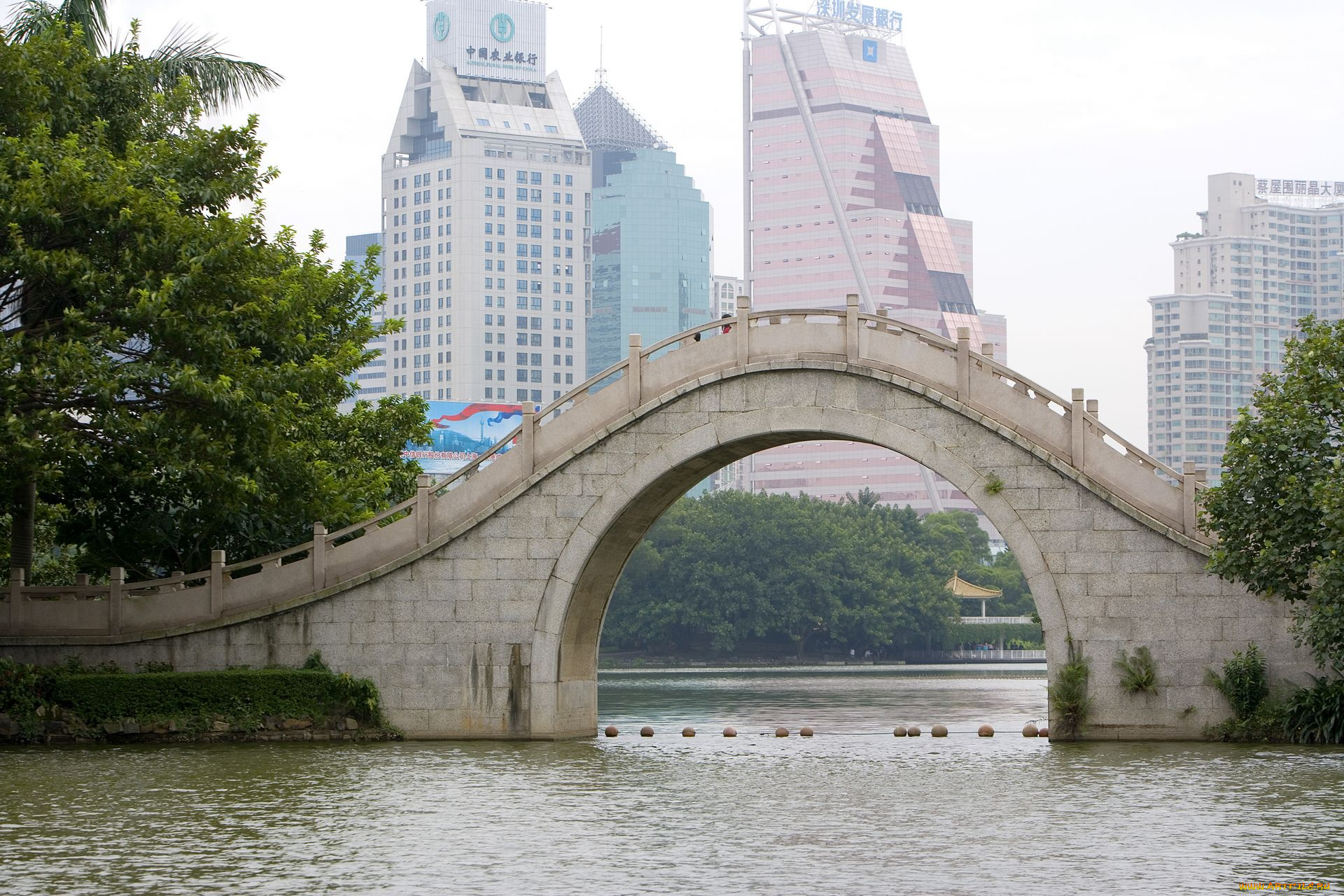 города, мосты, китай, гуандун, guangzhou, china
