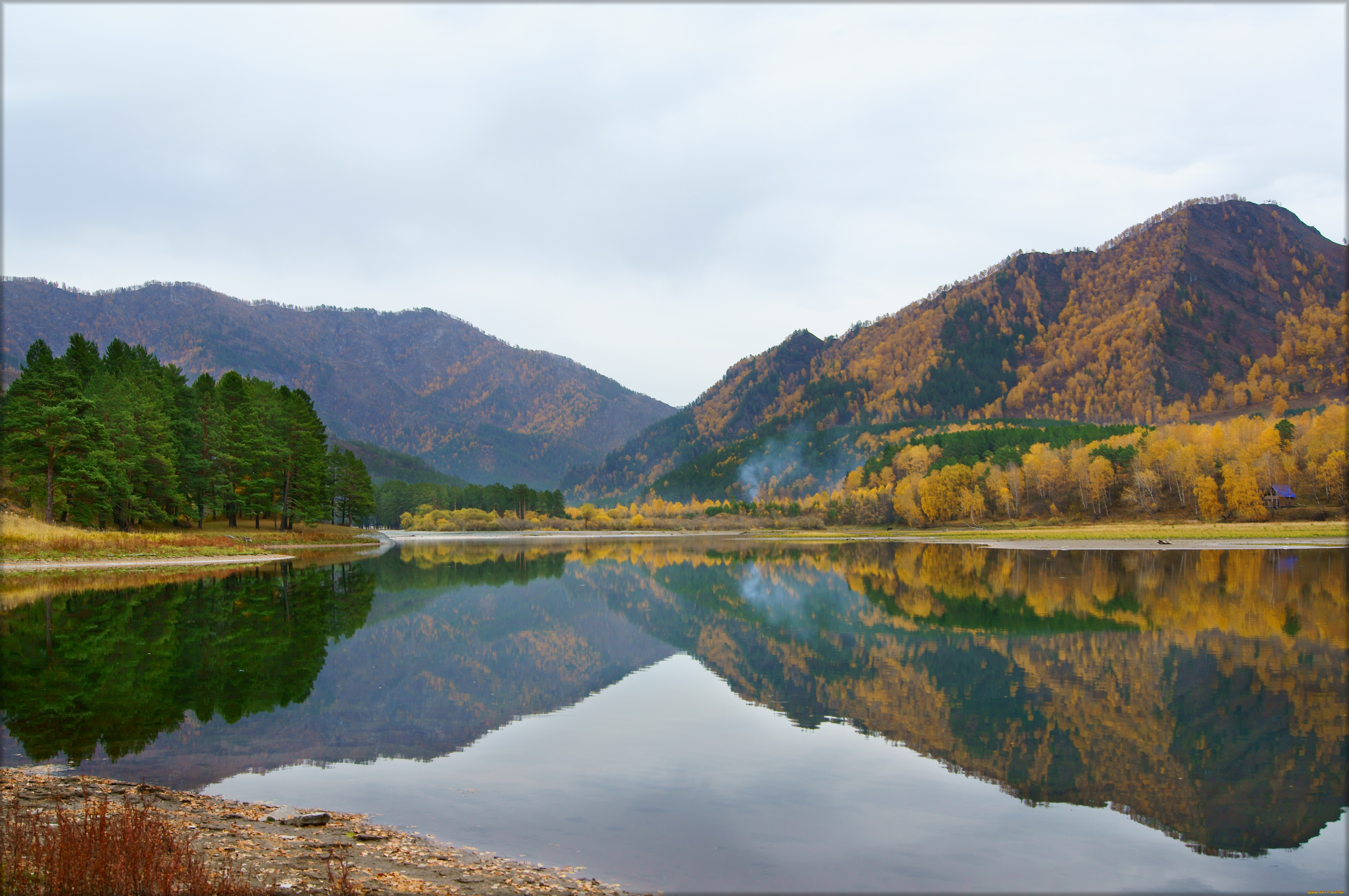 природа, реки, озера, осень