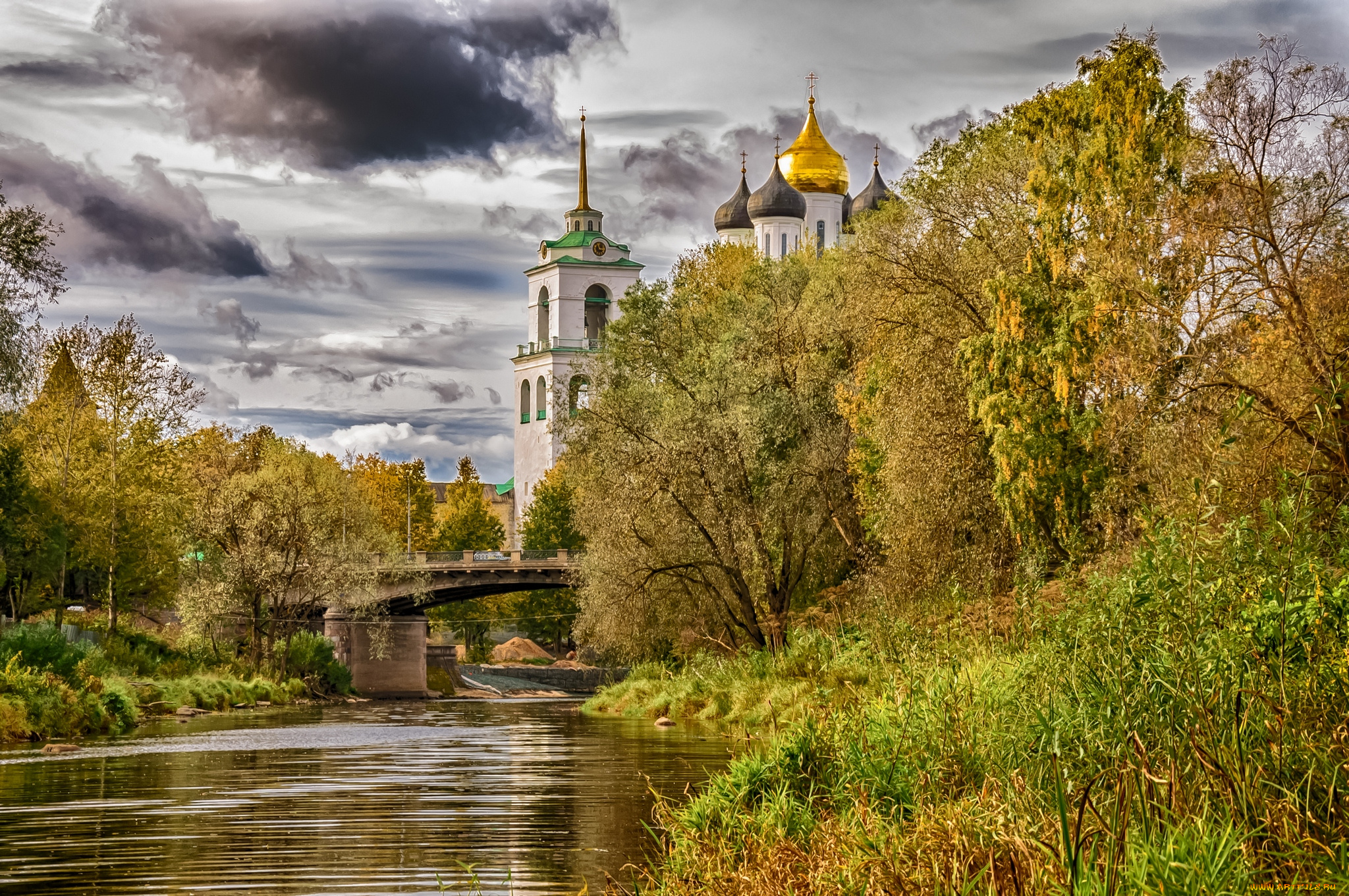 города, православные, церкви, монастыри, hdr, псков