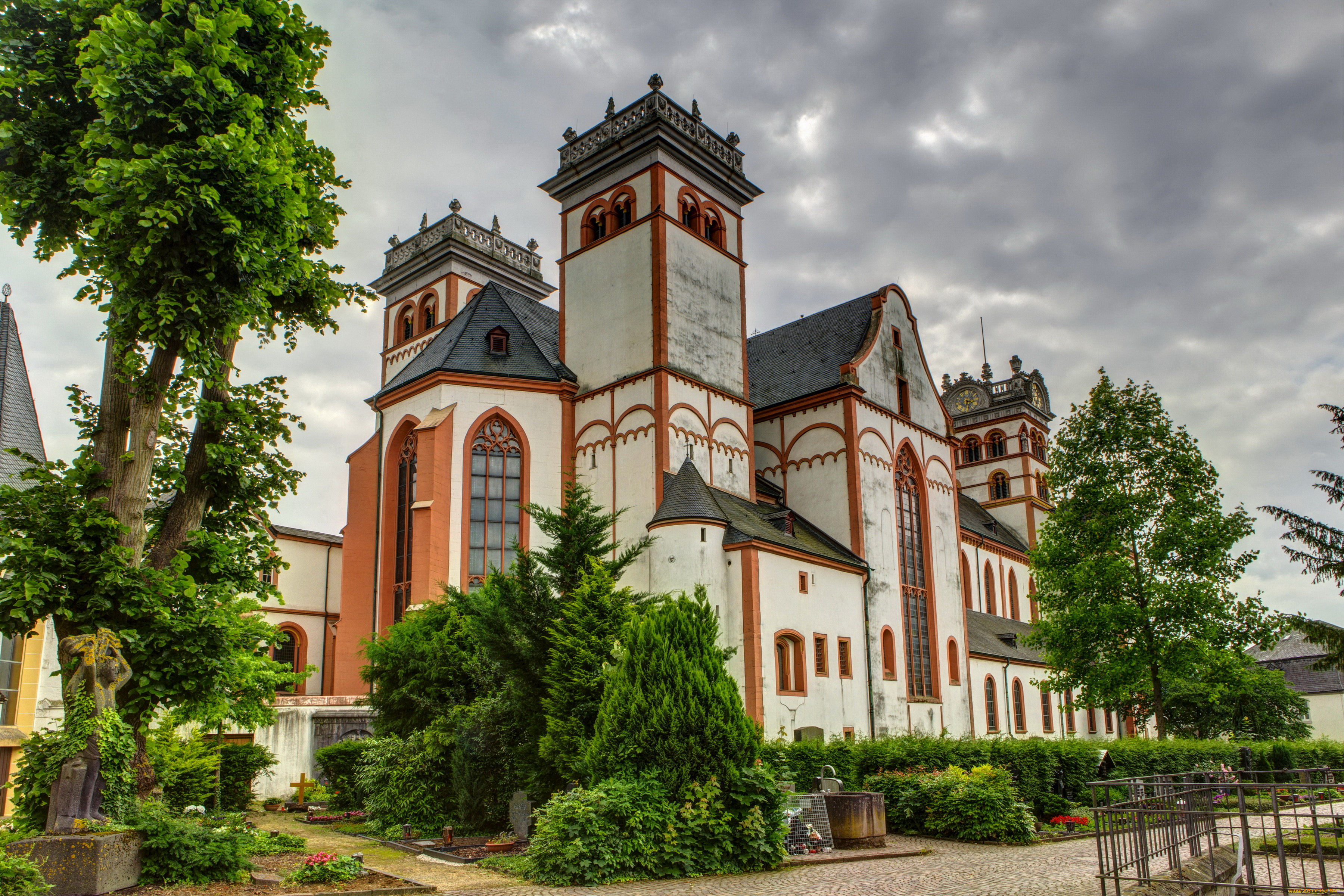 германия, трир, монастырь, sankt, mathias, города, католические, соборы, костелы, аббатства