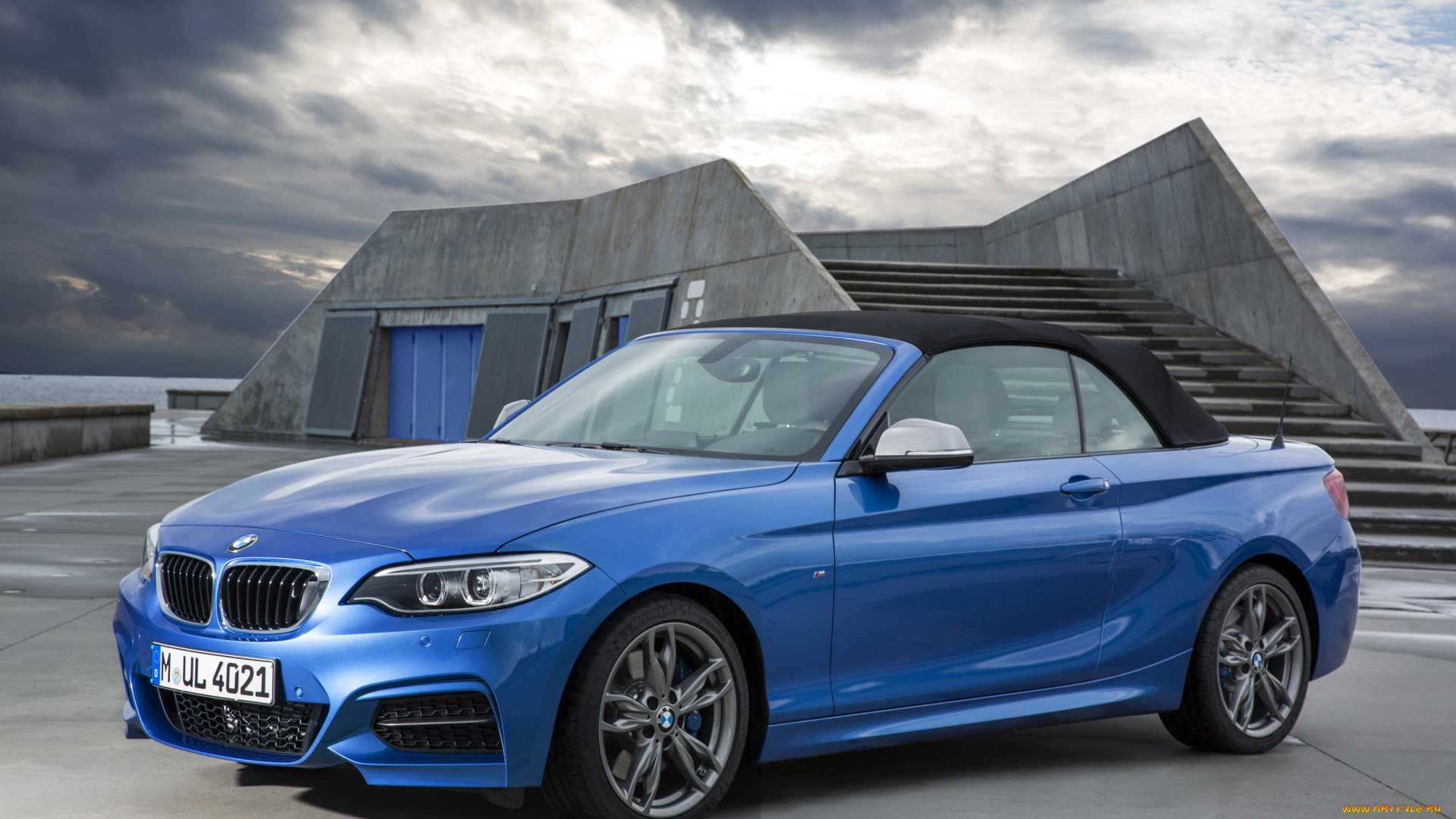 2014, bmw, m235i, f23, convertible, автомобили, bmw, голубой