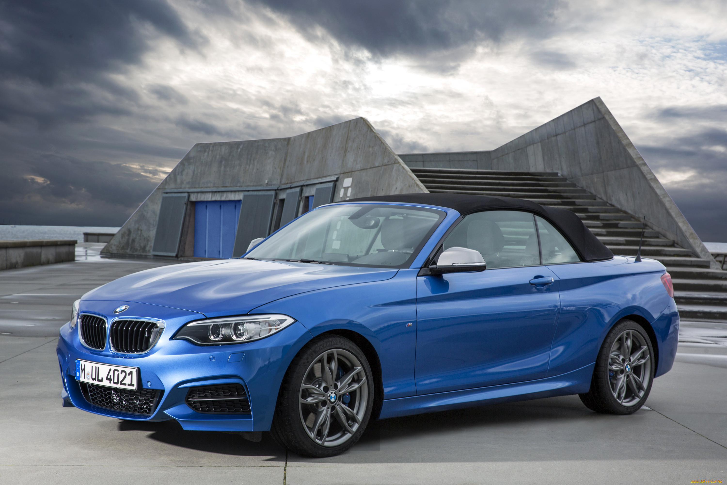 2014, bmw, m235i, f23, convertible, автомобили, bmw, голубой