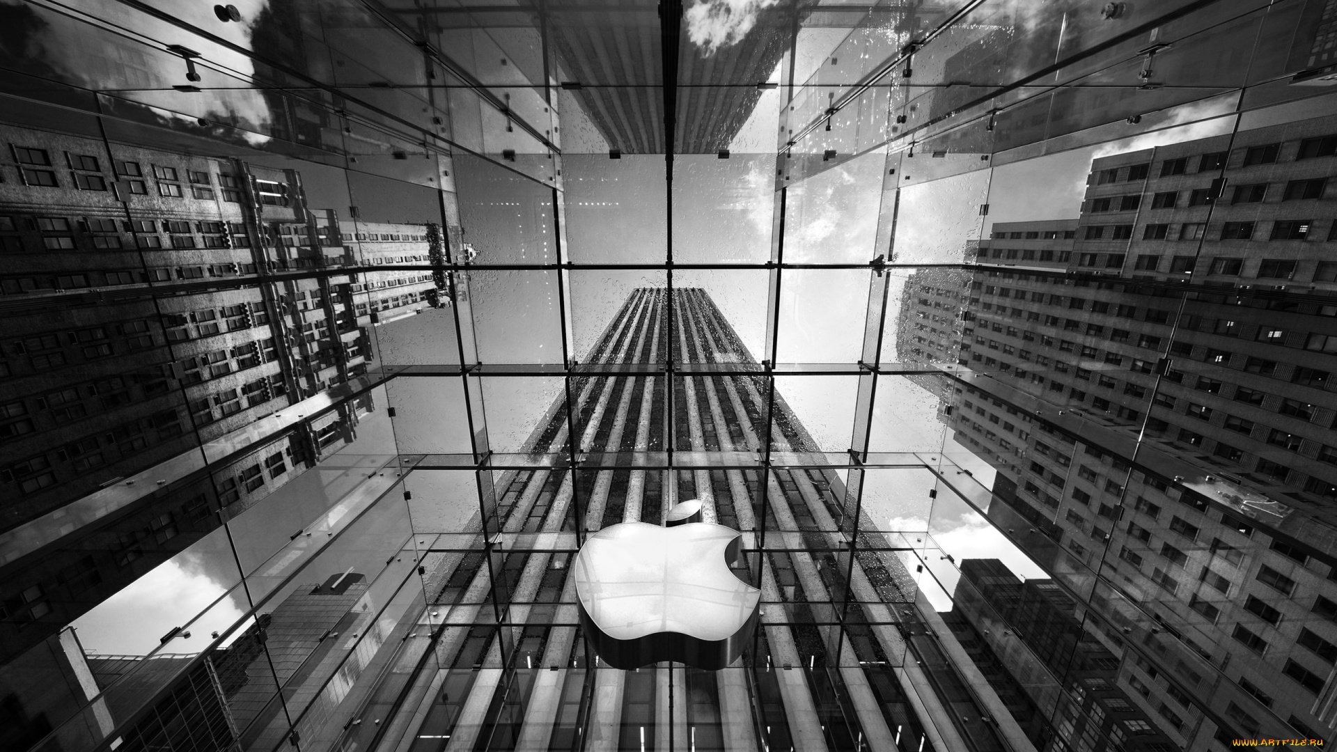 the, apple, store, on, 5th, avenue, new, york, city, города, нью, йорк, сша