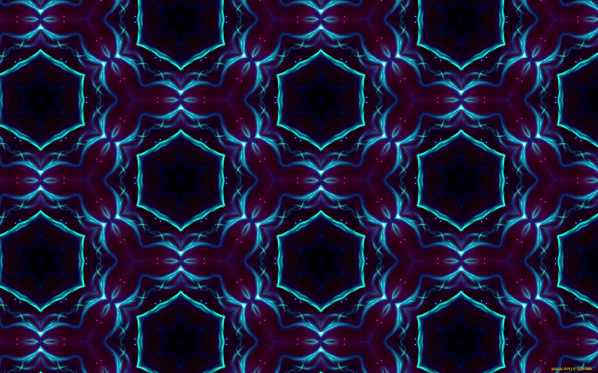 3д, графика, fractal, фракталы, синий, тёмный