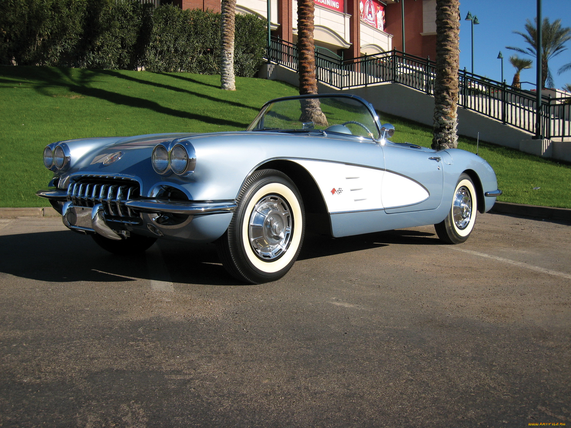 1959, chevrolet, corvette, автомобили