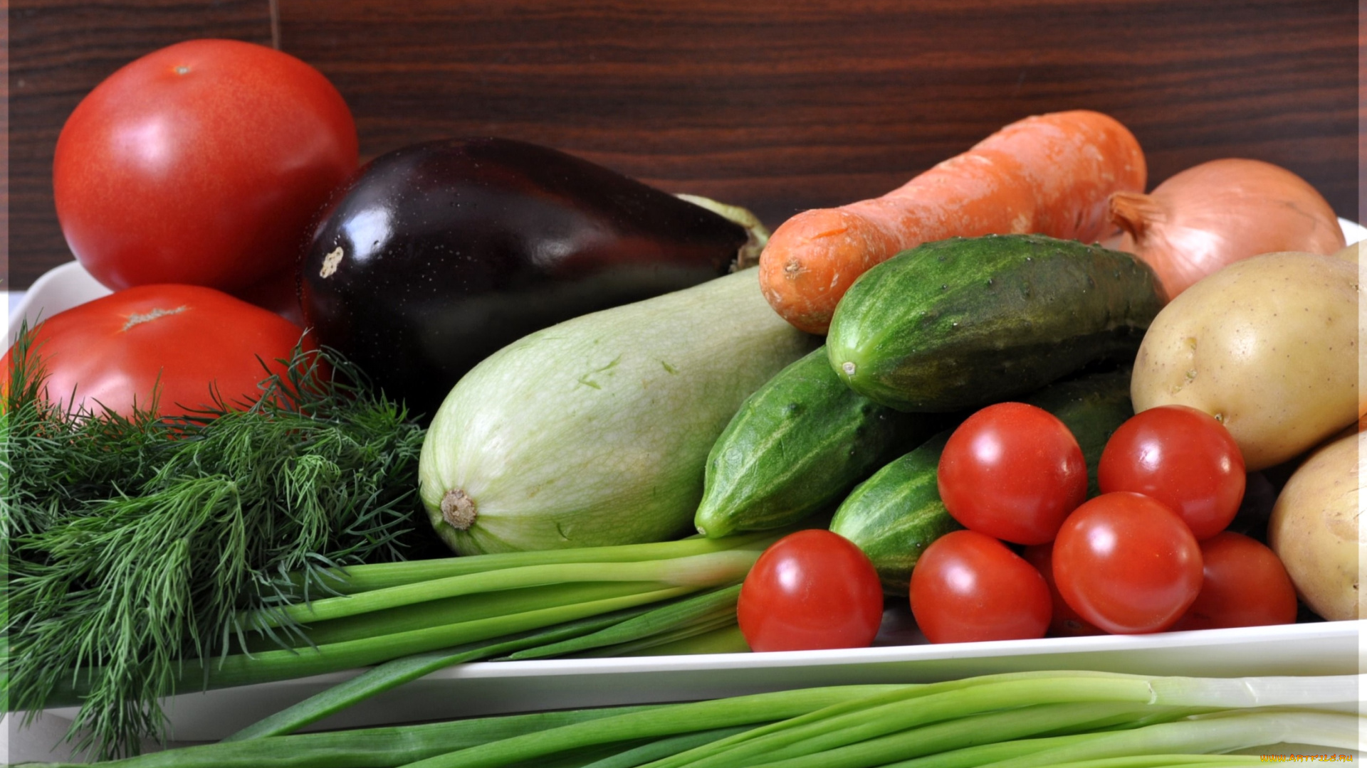 еда, овощи, огурцы, помидоры, баклажан, лук, кабачок, укроп