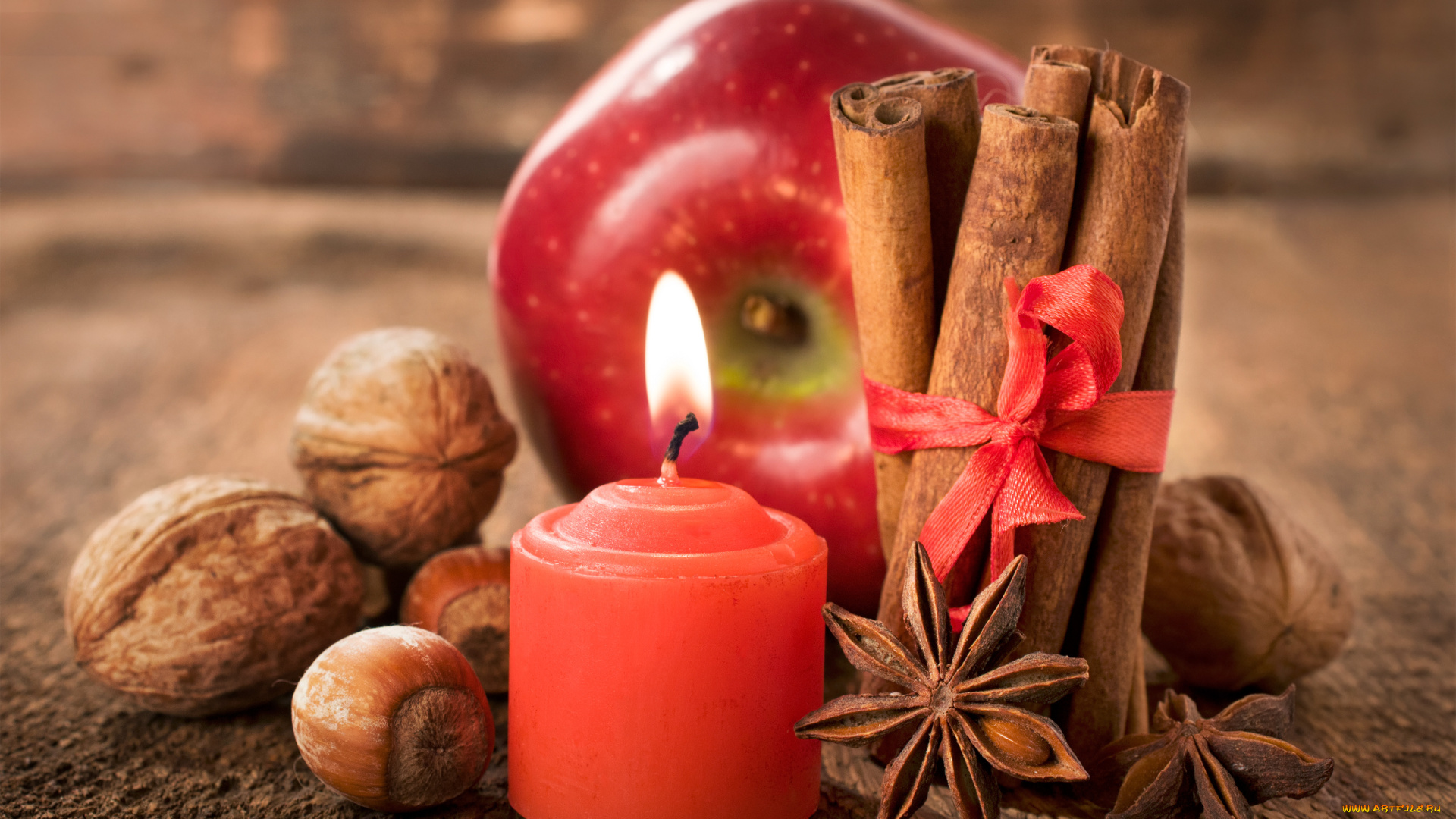 праздничные, угощения, candle, свечи, holiday, happy, new, year, яблоко, apple, рождество, новый, год, merry, christmas, праздник