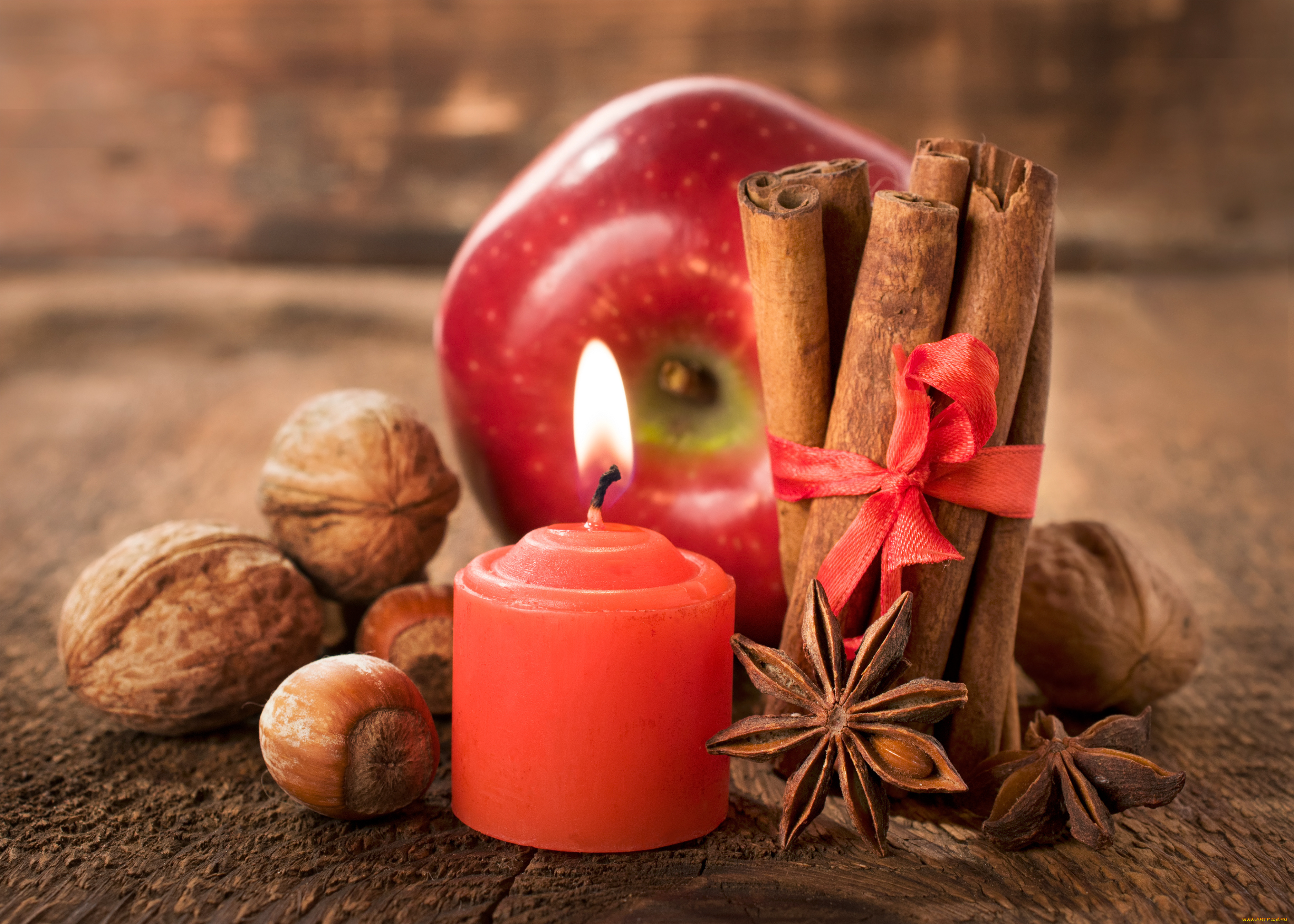 праздничные, угощения, candle, свечи, holiday, happy, new, year, яблоко, apple, рождество, новый, год, merry, christmas, праздник