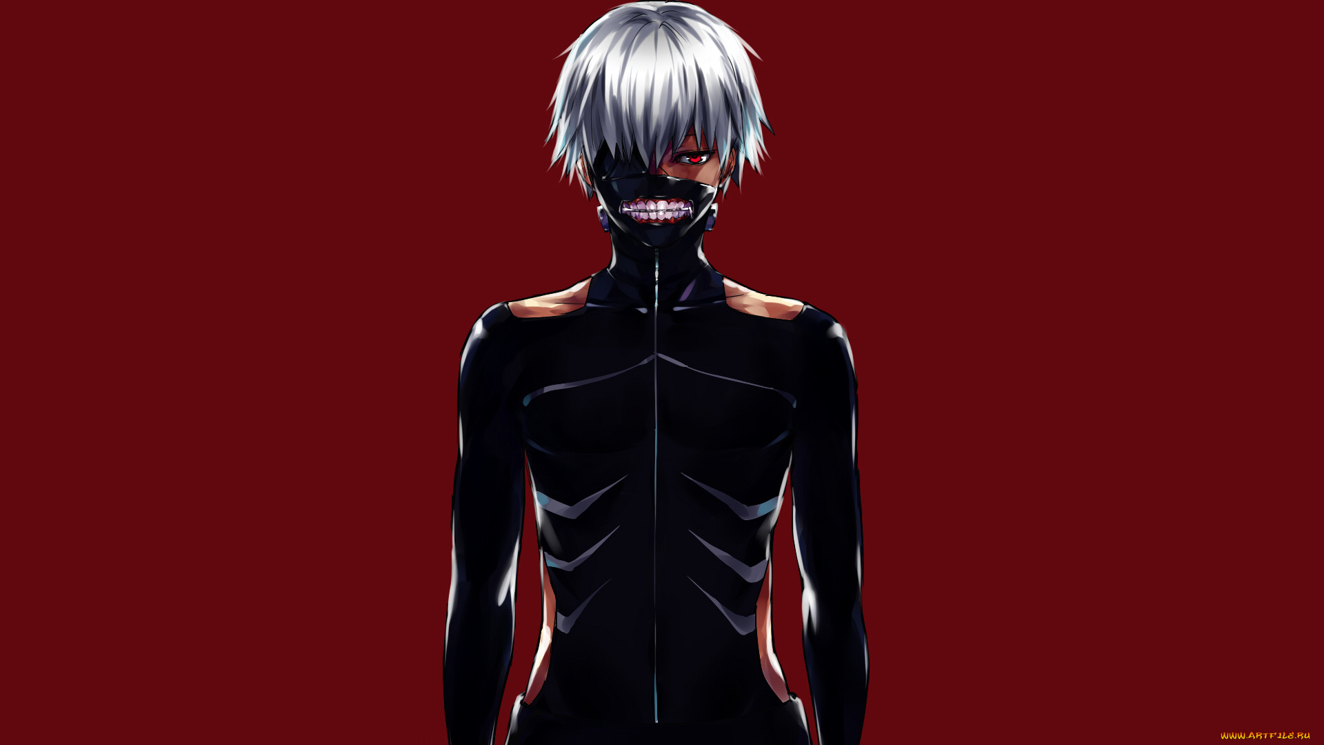 аниме, tokyo, ghoul, tokyo, ghoul, токийский, гуль, ken, kaneki, фон, красный