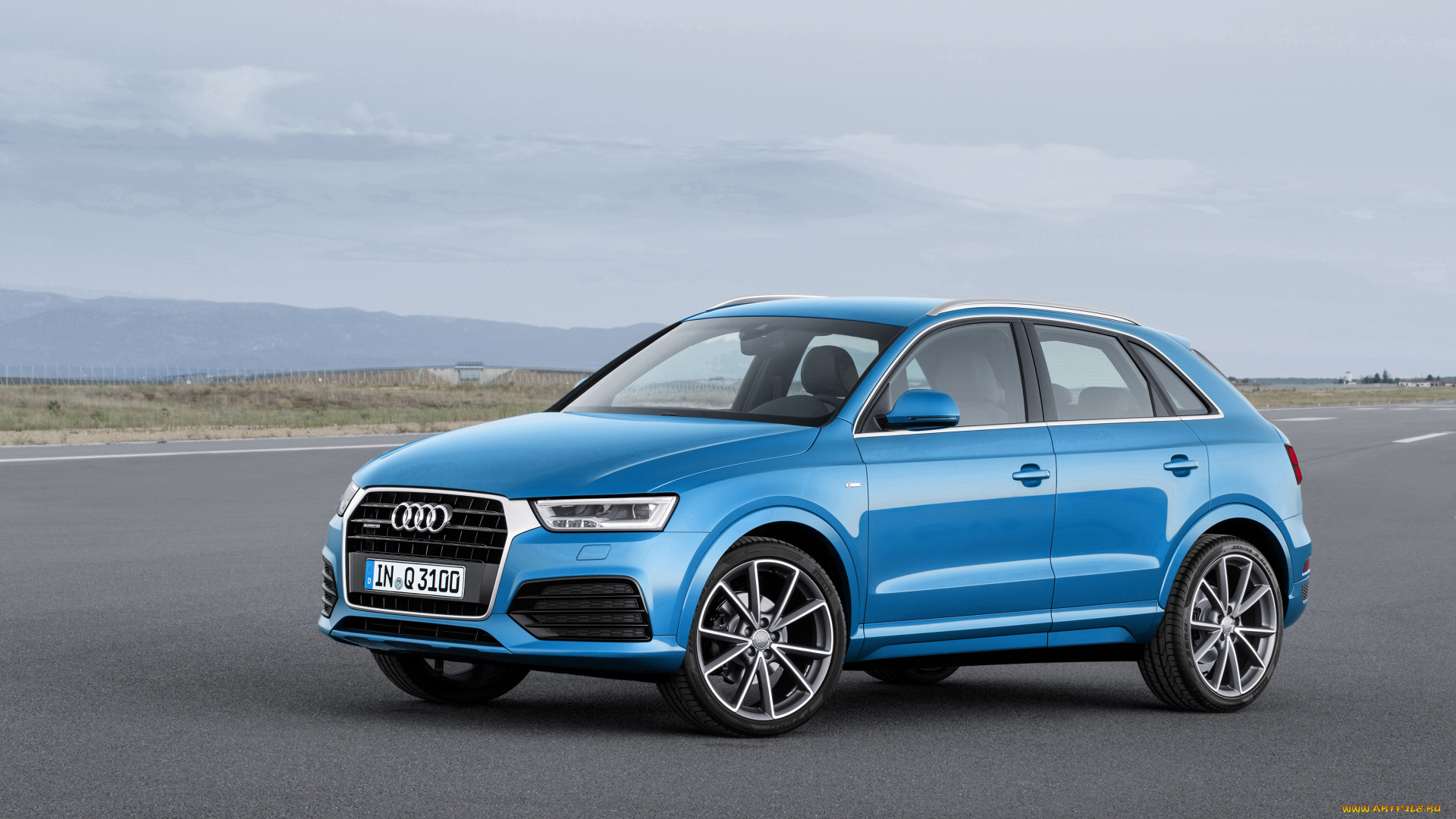 автомобили, audi, синий, 2015г, quattro, tdi, 2-0, s, line, q3