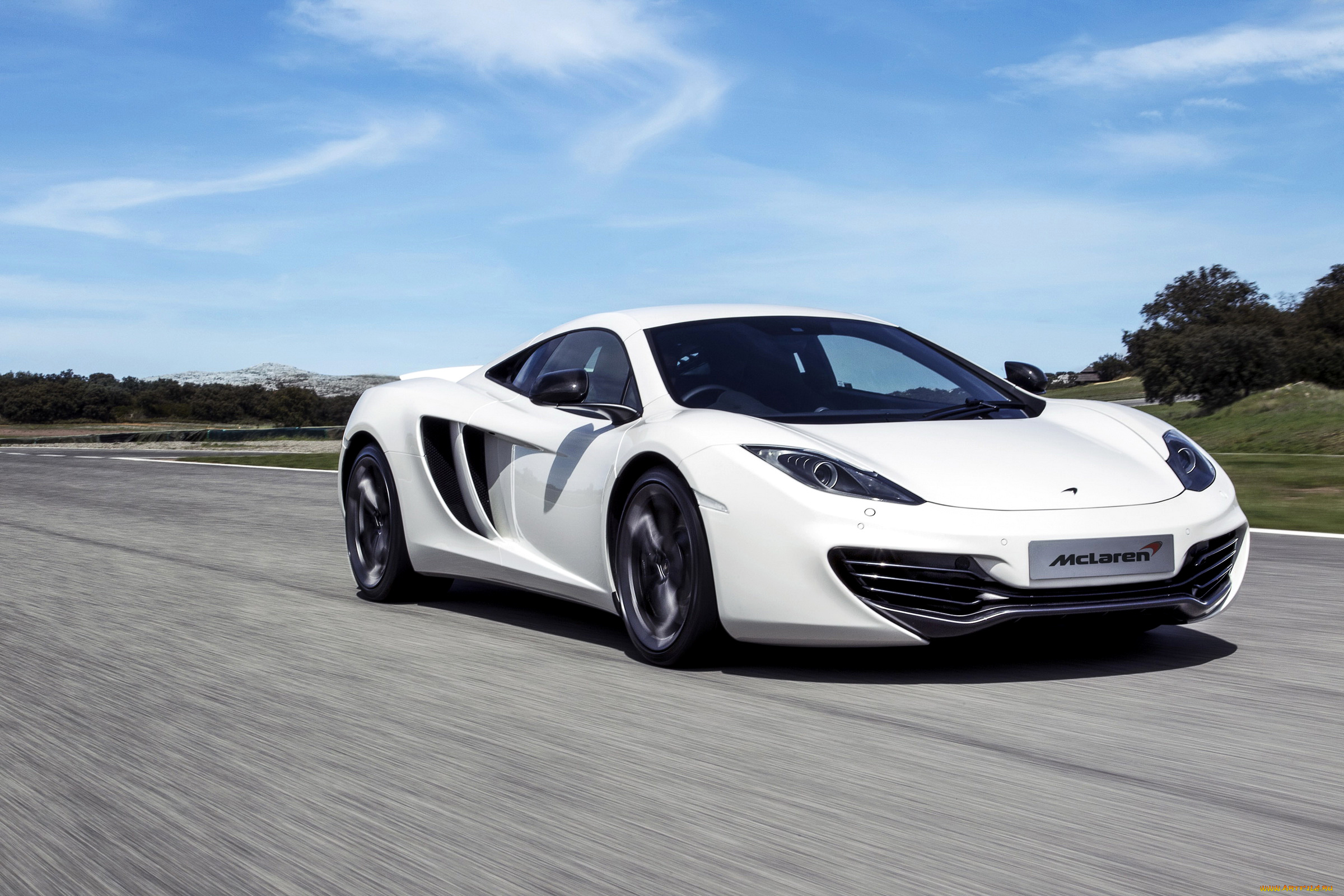 2013, mclaren, mp4-12c, автомобили, mclaren, дорога, белый