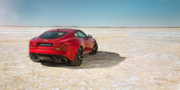 Картинка автомобили jaguar r coupе красный f-type 2014г awd