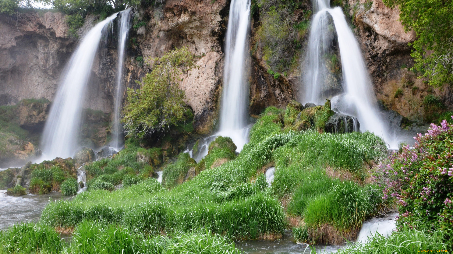 природа, водопады, простор