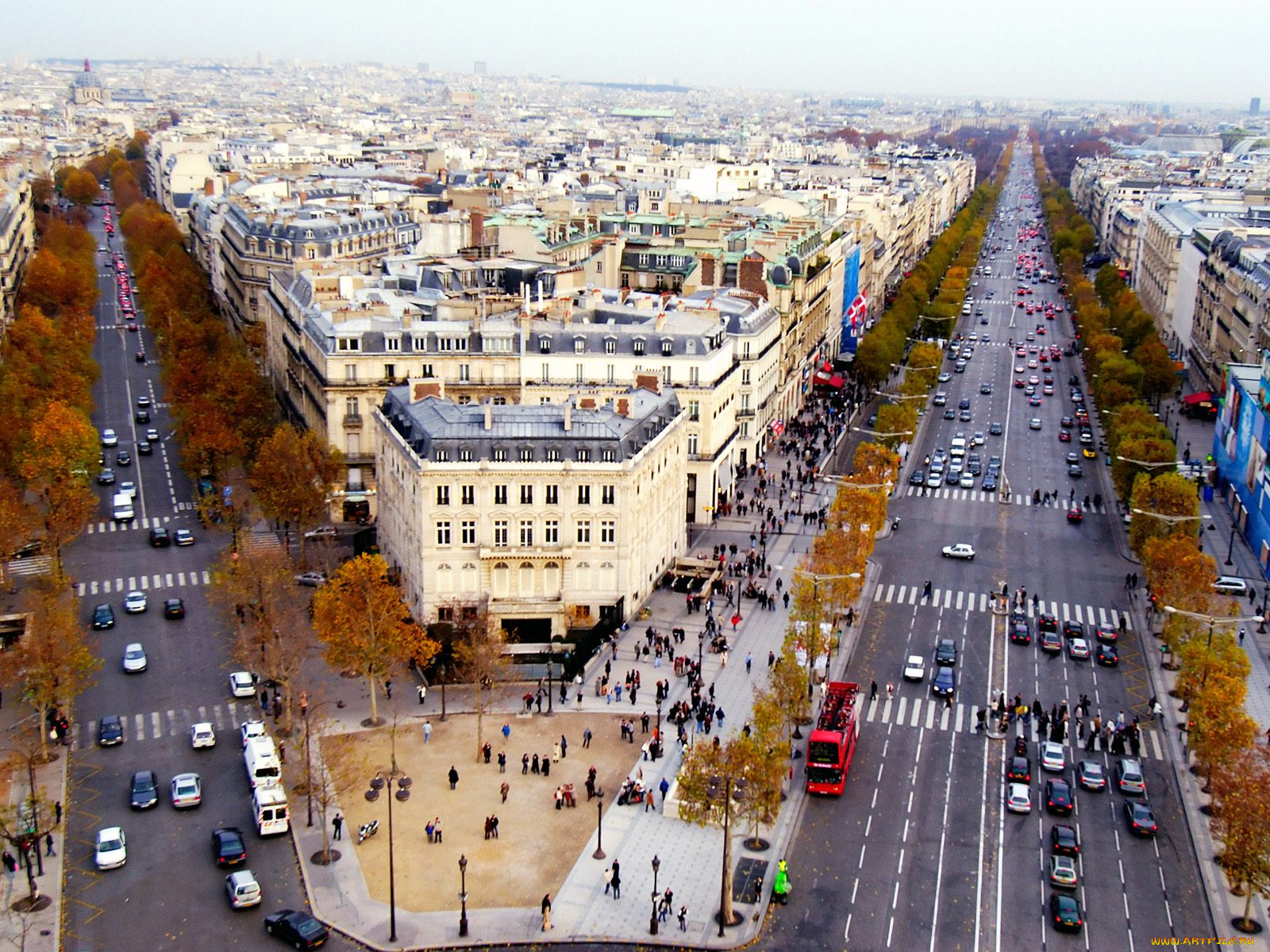 champs, elysees, paris, france, города