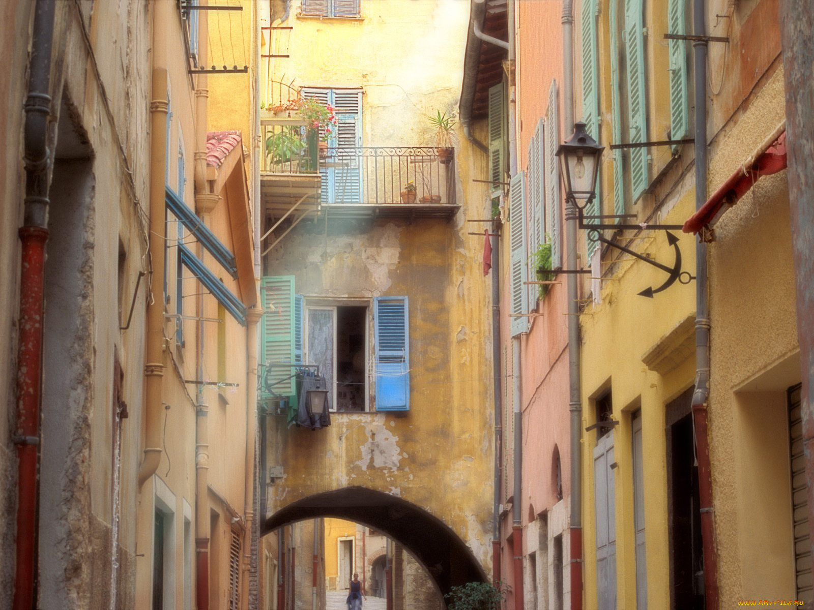 ray, of, light, villefranche, france, города