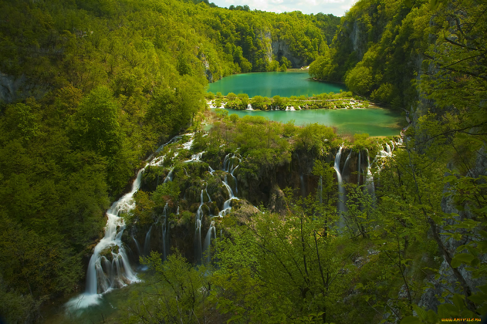 плитвицкие, озёра, хорватия, природа, водопады, потоки, лес, озеро