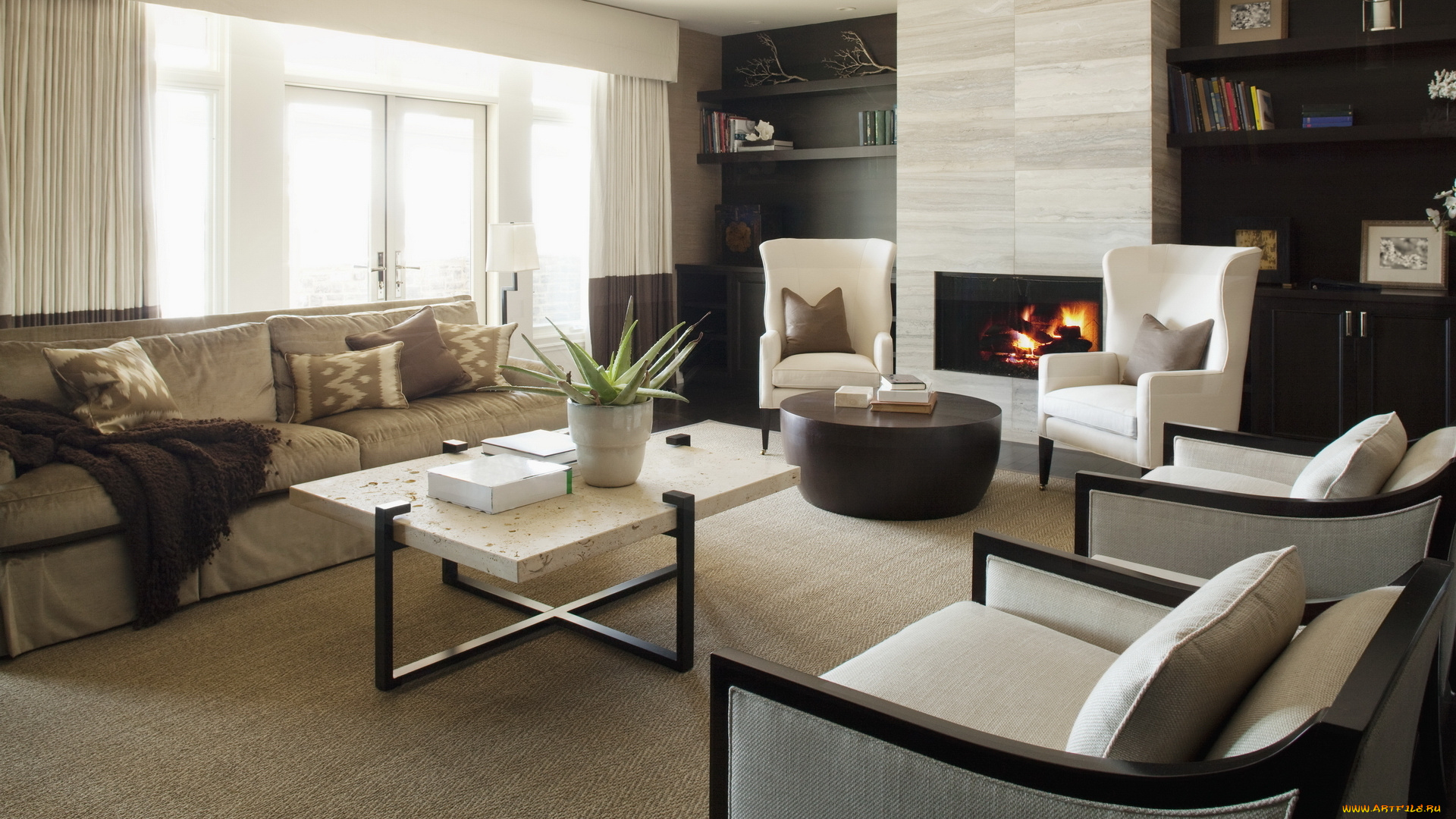 интерьер, гостиная, диван, кресло, стиль, дизайн, комната, квартира